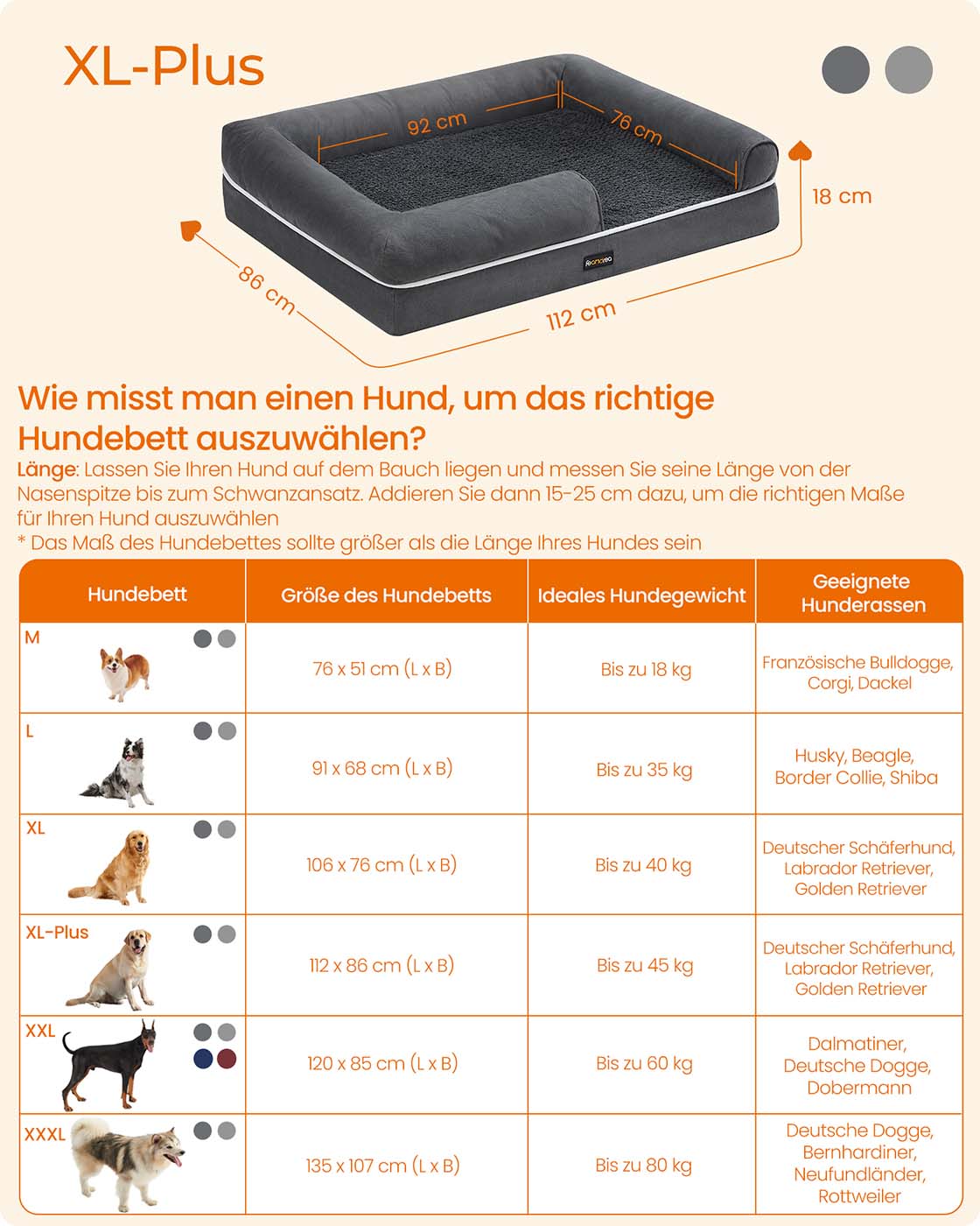 Orthopedisch Hondenbed Met Waterafstotende Toplaag - Schuimkern - Verhoogde Randen