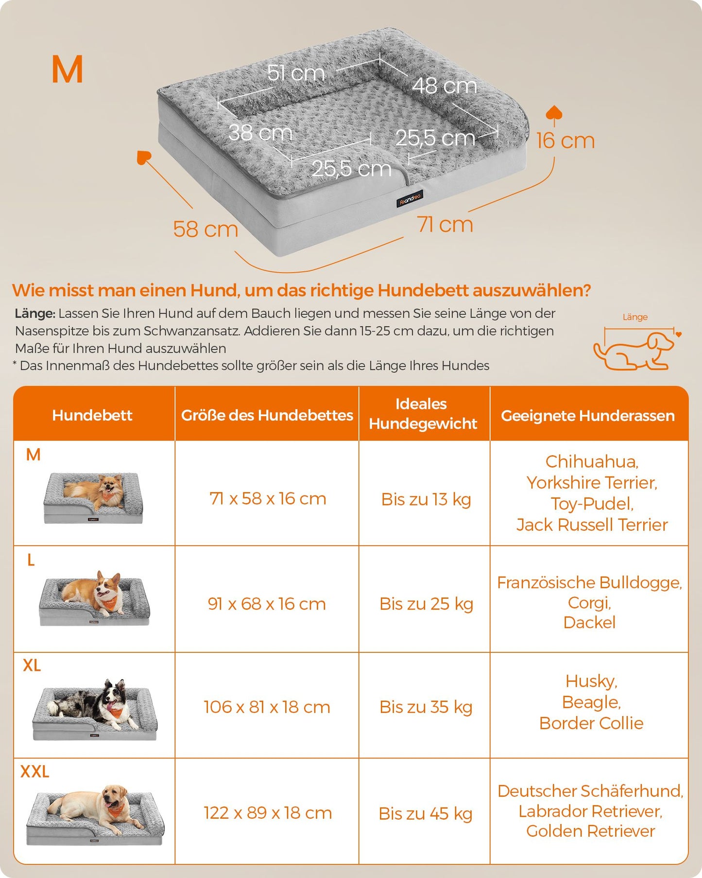 Orthopedisch Hondenbed M Met Rozenpluche - Noppenschuim - Ademend