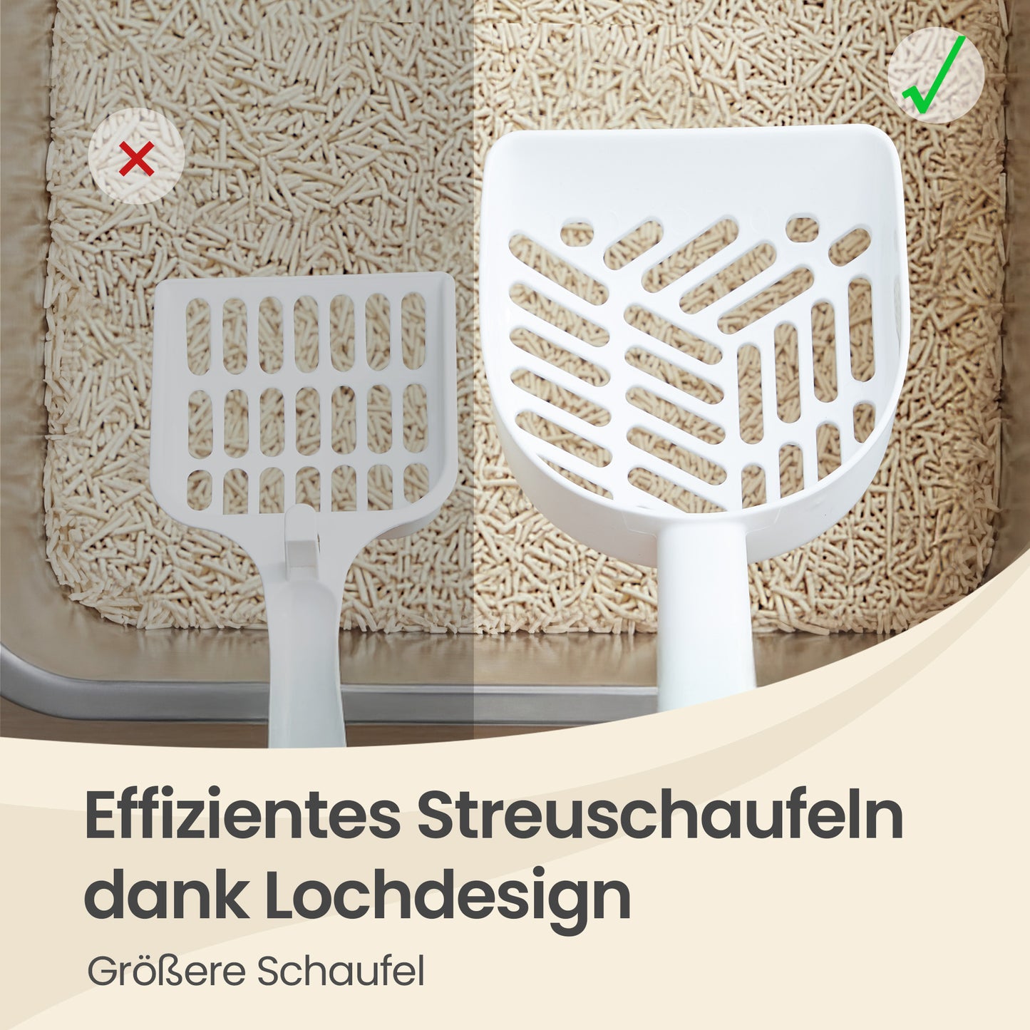 RVS Kattenbak Open Model - Inclusief Schep - Geurneutraal En Onverwoestbaar