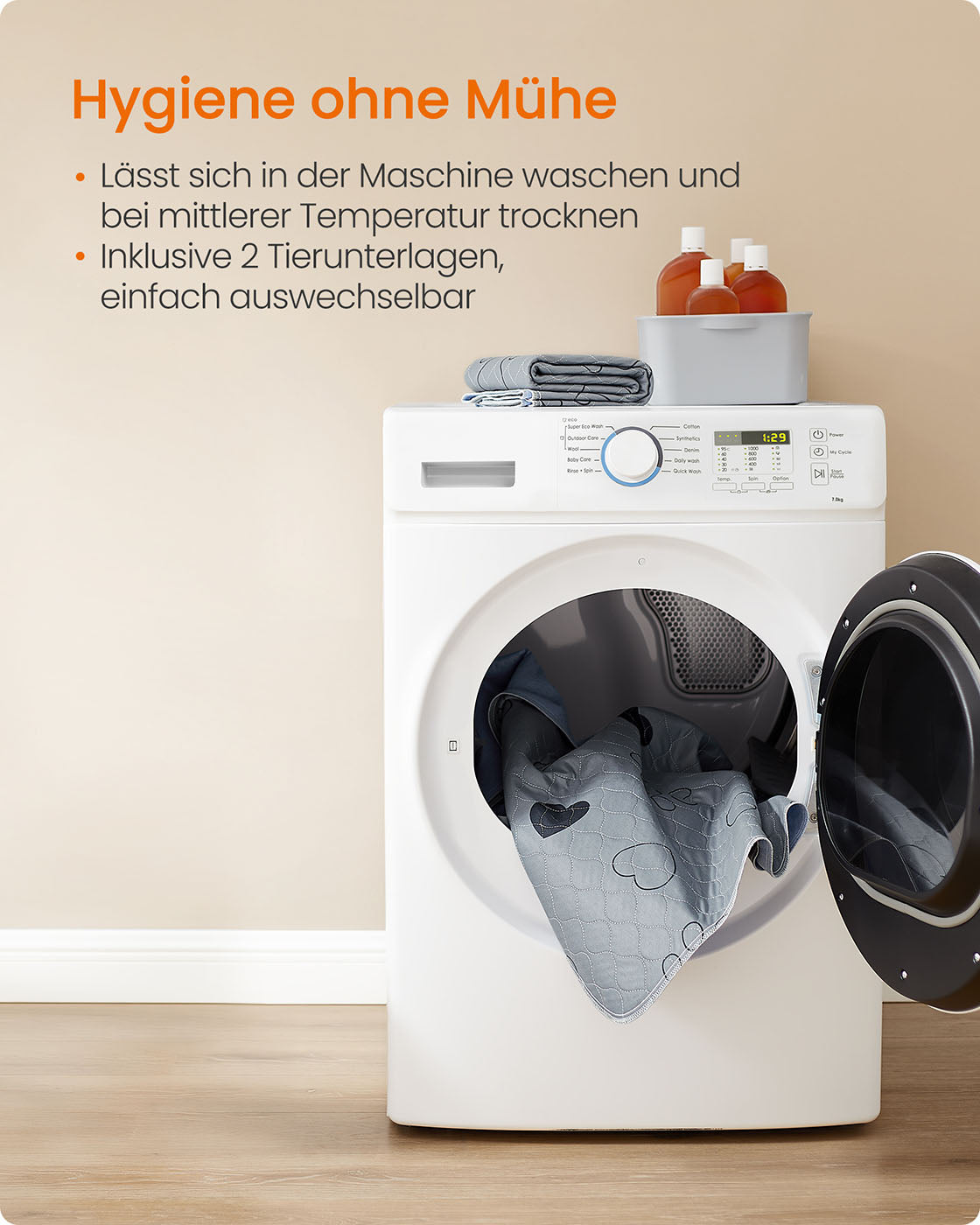 Wasbare Puppy Trainingsmatten Set Van 2 - Vier Beschermlagen - Antislip Noppen
