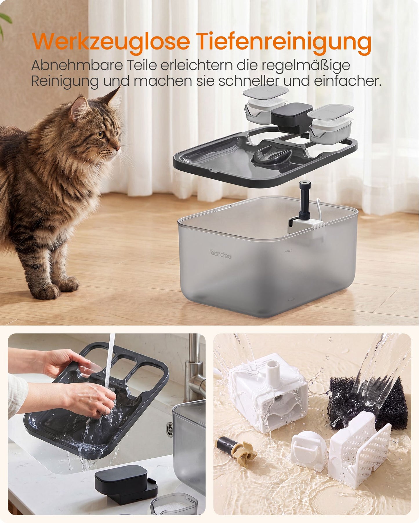 Drinkfontein Voor Katten Met Stille Pomp - Inclusief 12 Filters - Automatische Beveiliging
