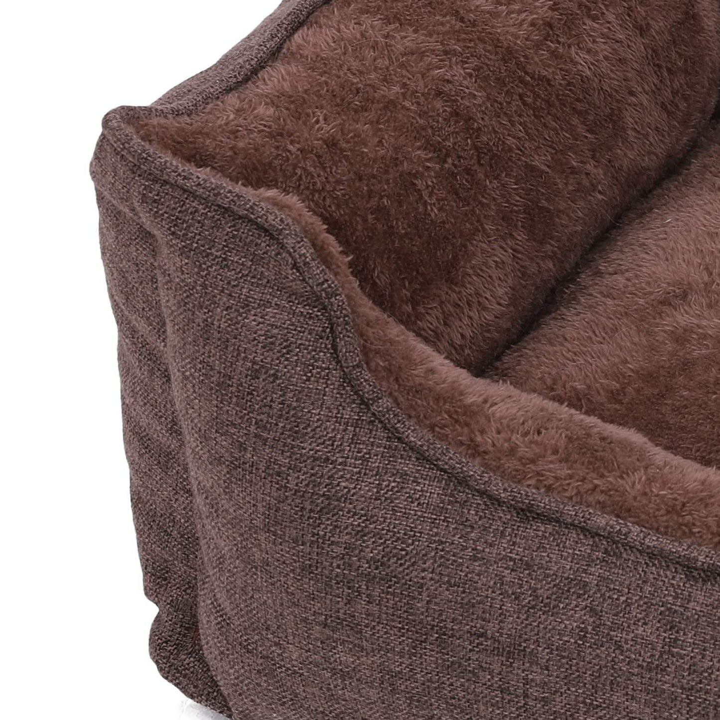 Wasbaar Hondenbed Met Antiallergeen Pluche - Afneembare Hoes - Voor Middelgrote Honden
