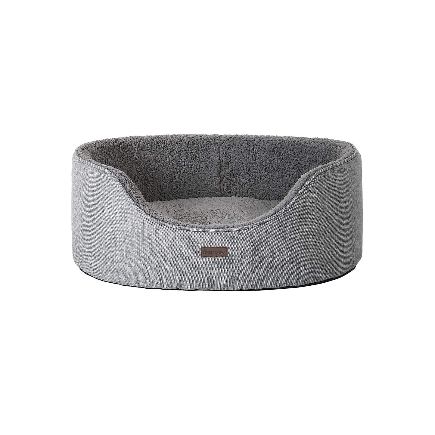 Hondenbed Met Wendekussen XL - Wasbare Kussenhoes - Pluche En Linnenlook