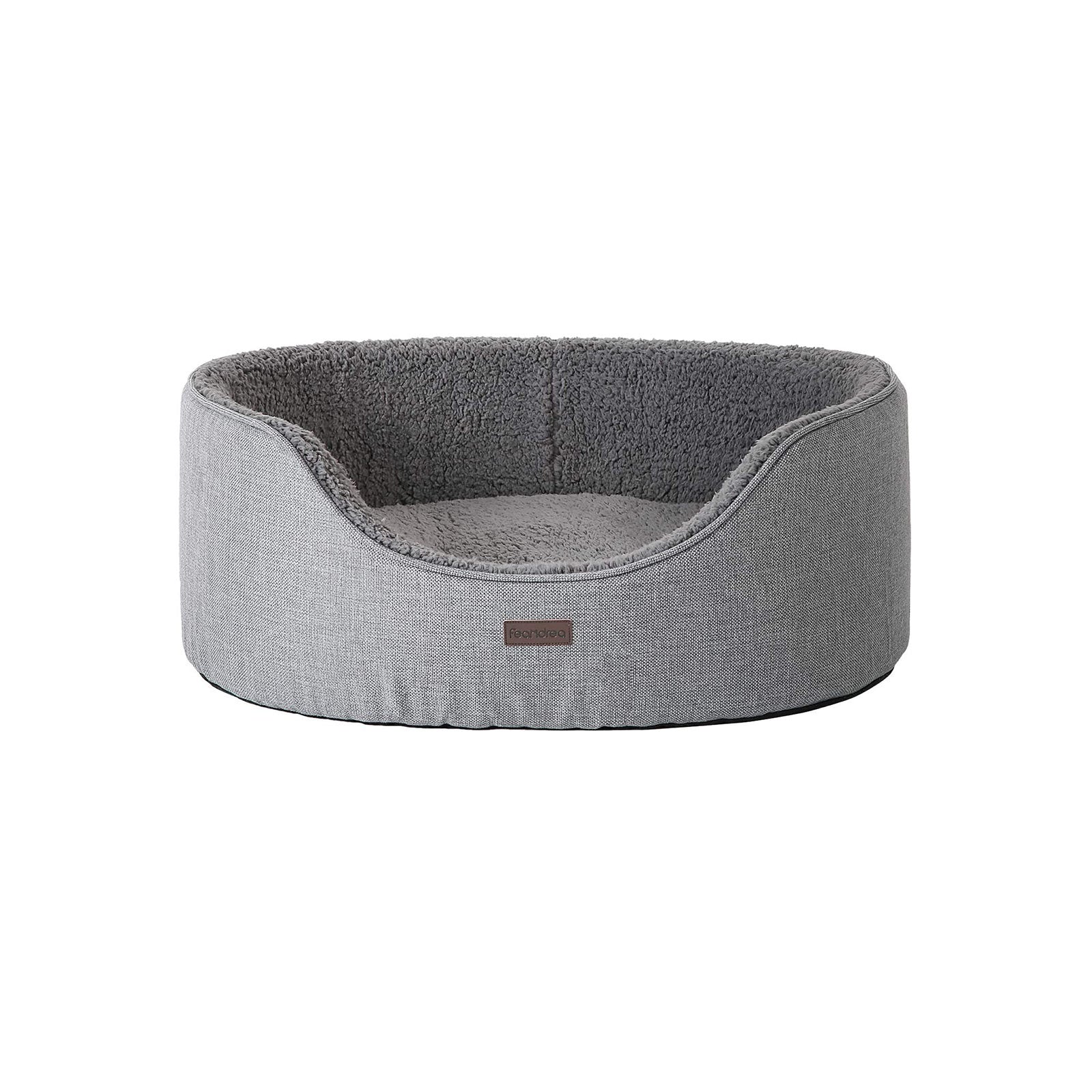 Hondenbed Met Wendekussen XL - Wasbare Kussenhoes - Pluche En Linnenlook