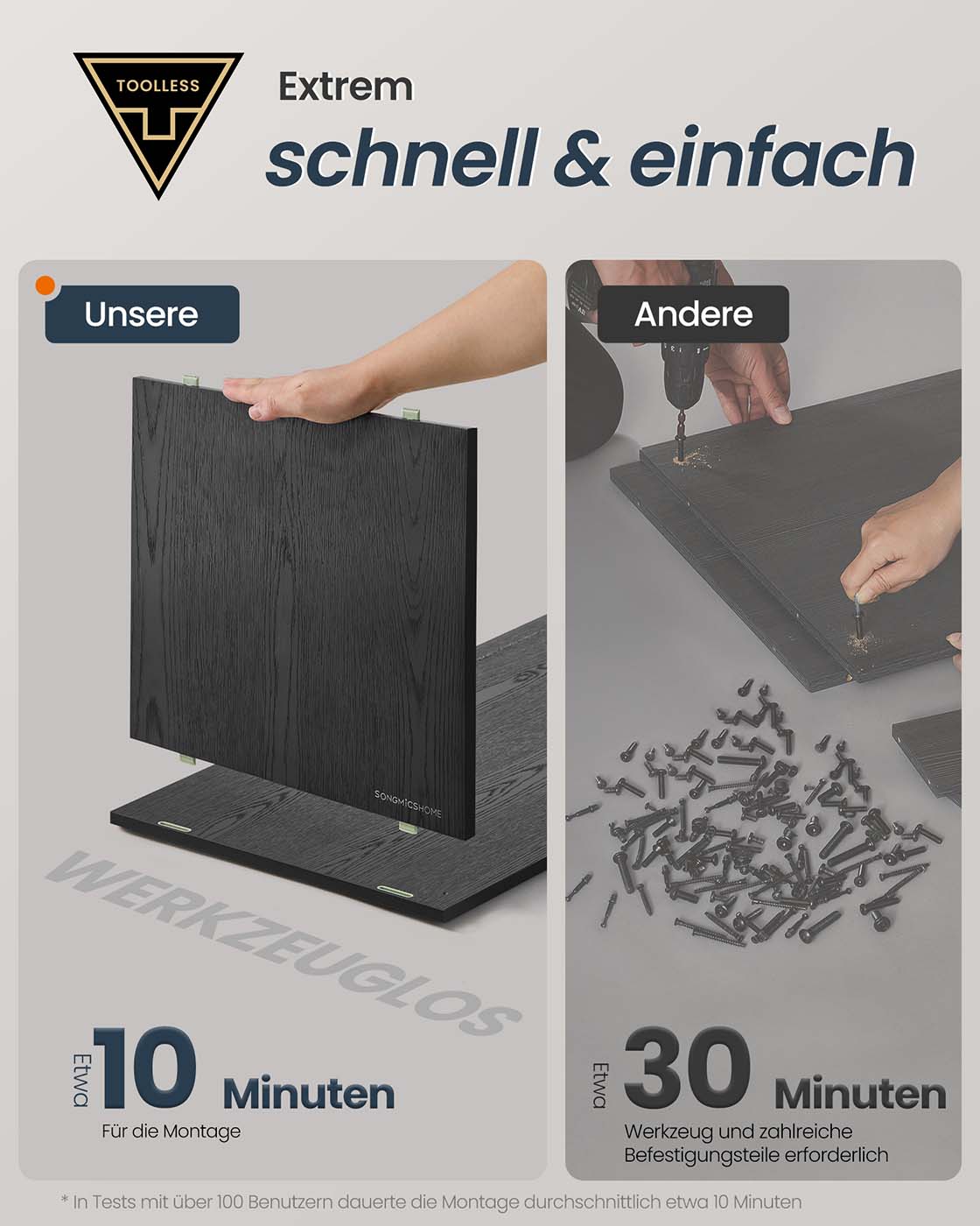 Kattenbakmeubel Met Push-To-Open Deuren - Voor Grote Katten - Modern Design