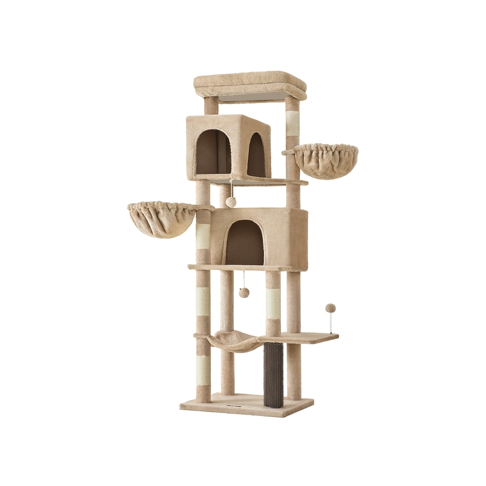 XL Krabpaal Meerverdiepings - Sisal Op Elke Etage - Luxe Dik Pluche