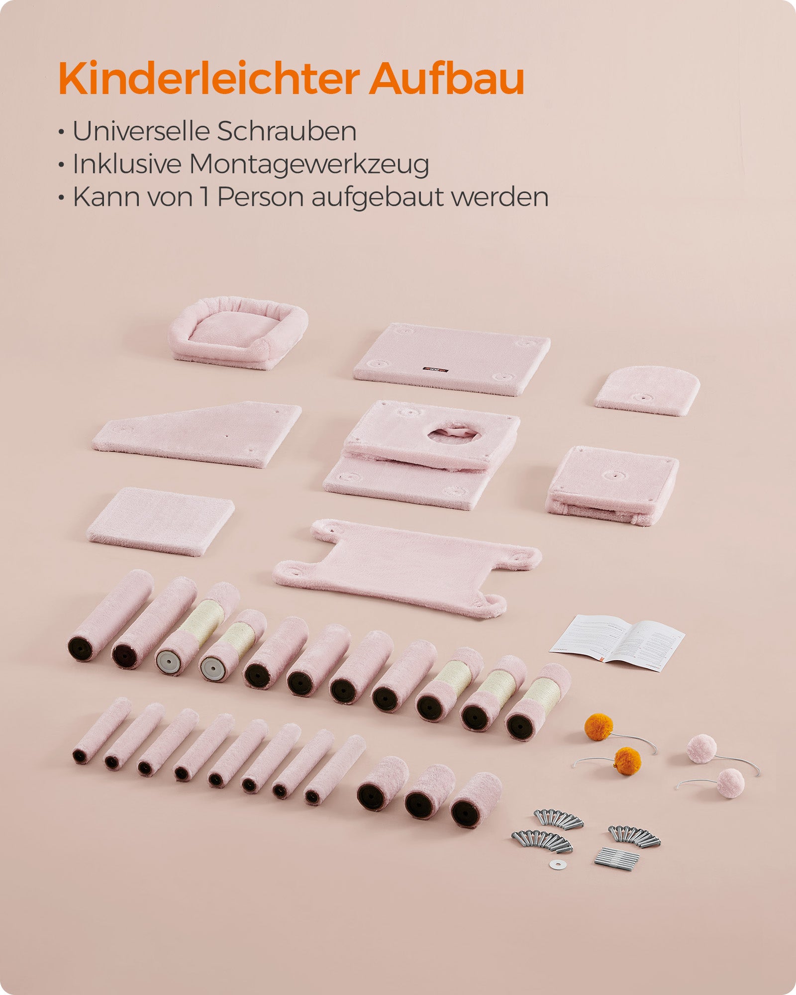 Meerverdiepings Krabpaal 155 cm - Belastbaar Tot 78 kg - Verticaal Klimplezier