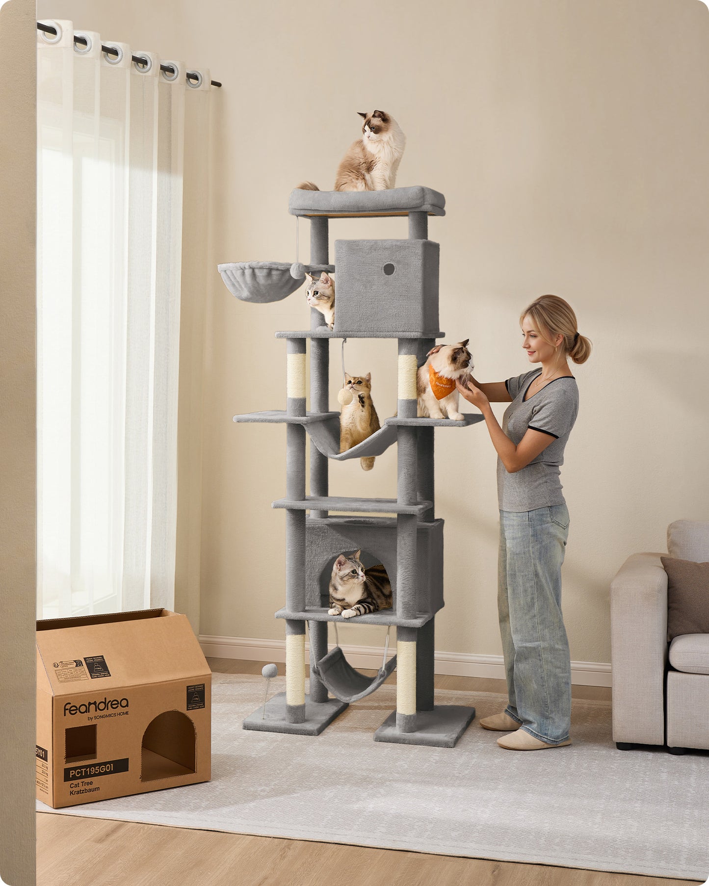 Grote Krabpaal 2 Meter Hoog - All-In-One Speelplaats - Belastbaar Tot 70 kg