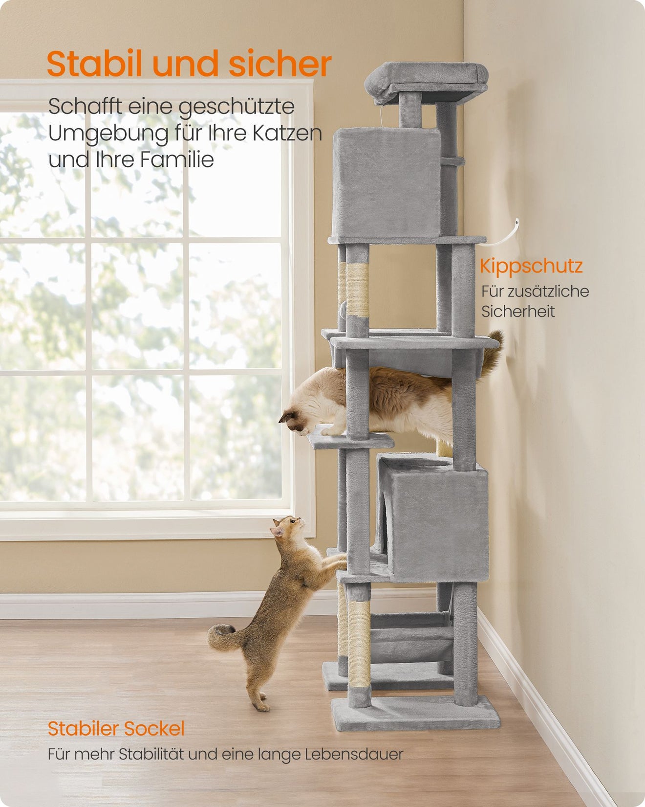 Grote Krabpaal 2 Meter Hoog - All-In-One Speelplaats - Belastbaar Tot 70 kg