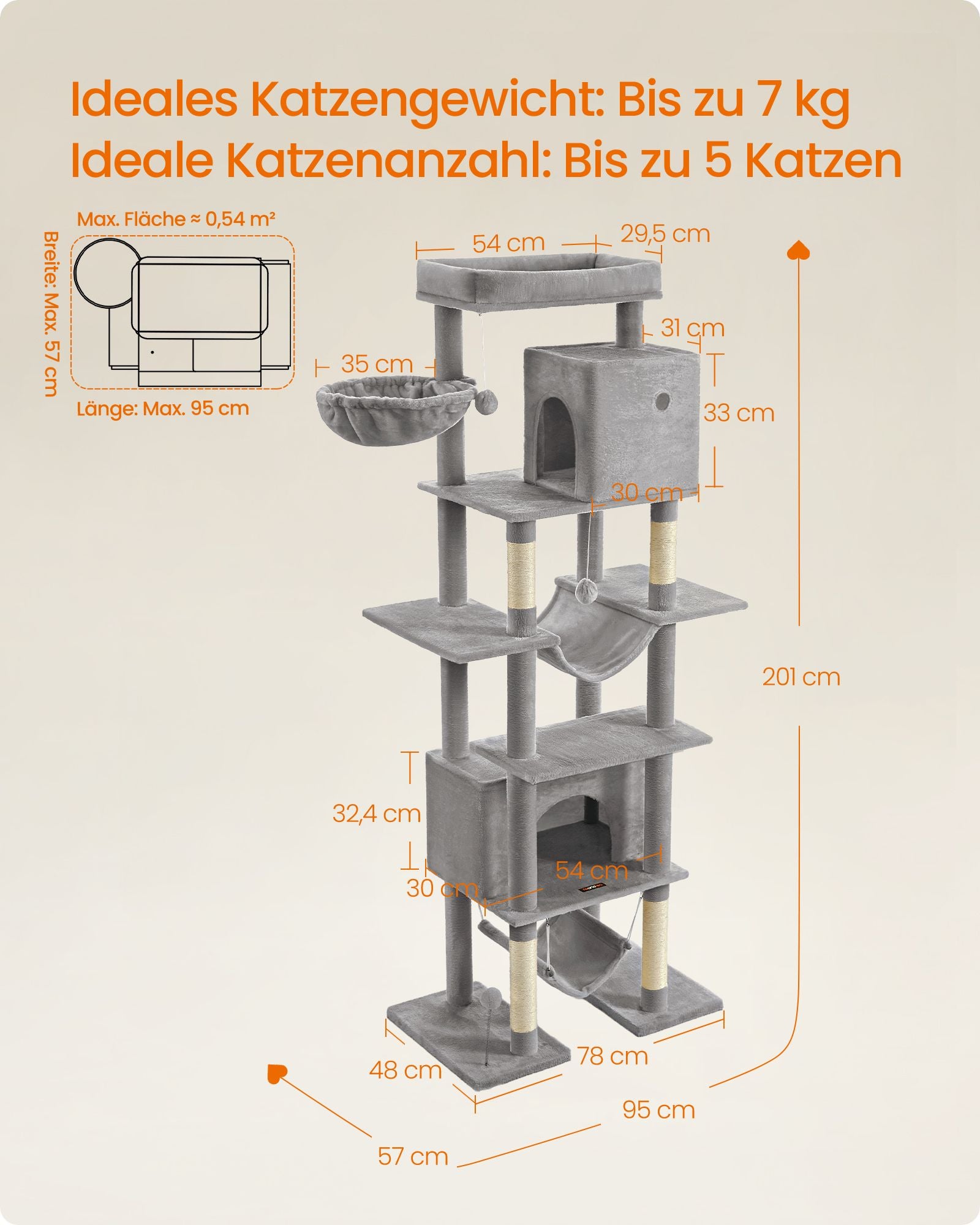 Grote Krabpaal 2 Meter Hoog - All-In-One Speelplaats - Belastbaar Tot 70 kg