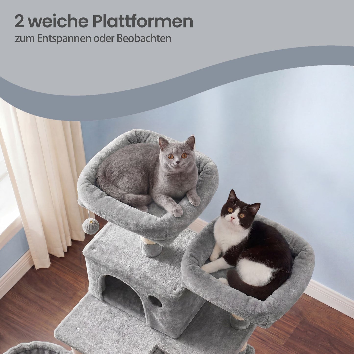 Krabpaal Met 13 Krabzuilen En Krabramp - Twee Ruime Platforms - Voor Klimprofs