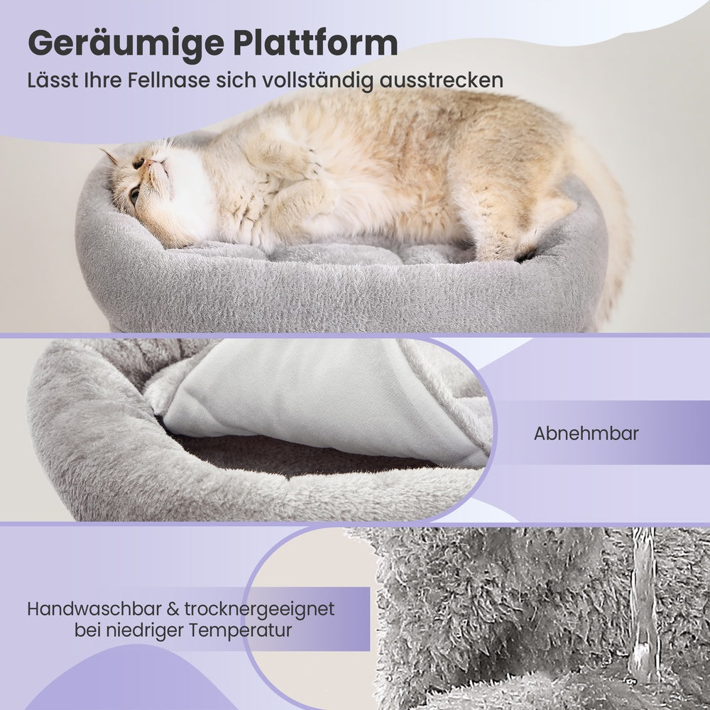 Kleine Krabpaal Met Kattenhol - Laag Instapmodel - Voor Kittens En Senioren