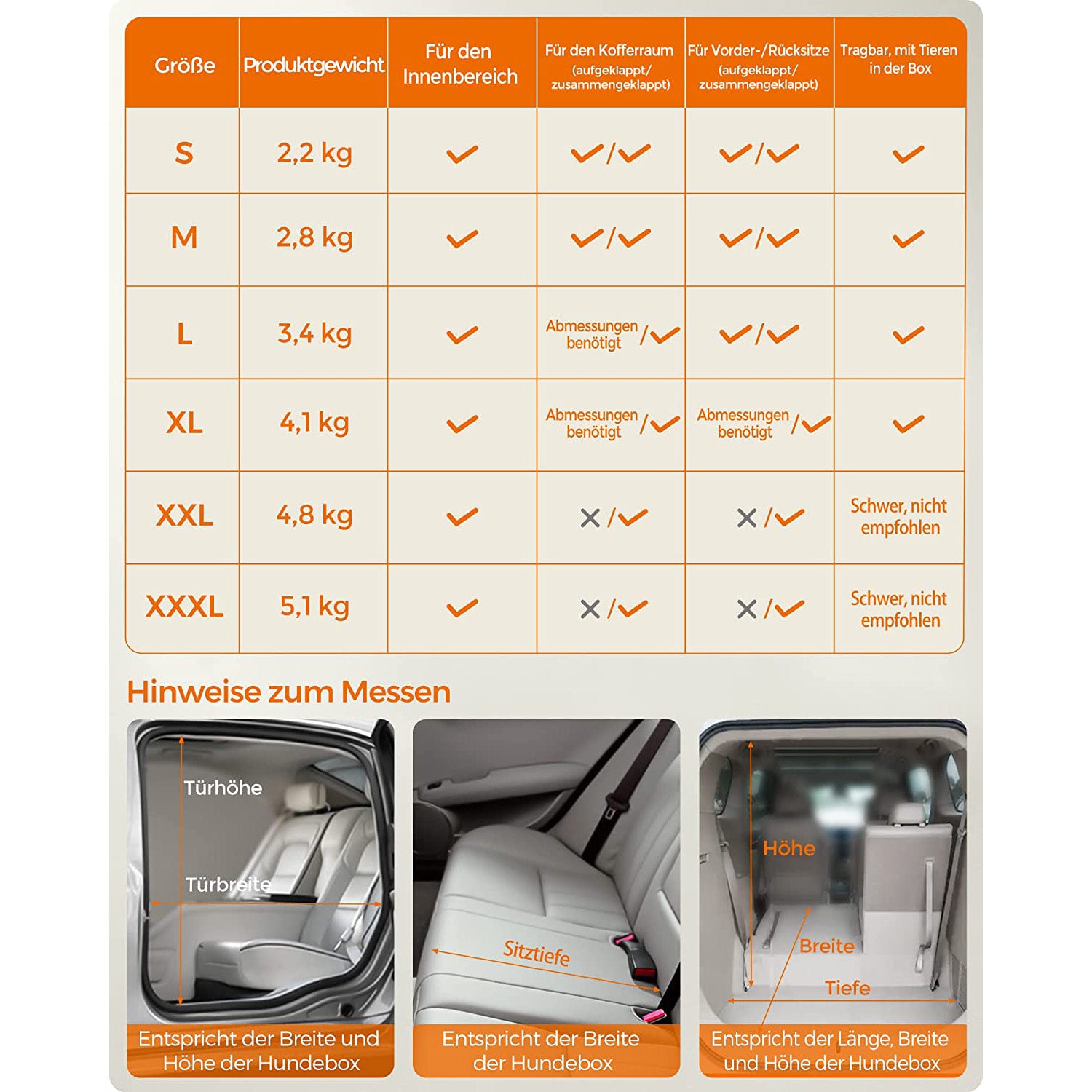 Transportbox Voor In De Auto XL - Opvouwbaar Met Pluche Bodem - Voor Middelgrote Honden