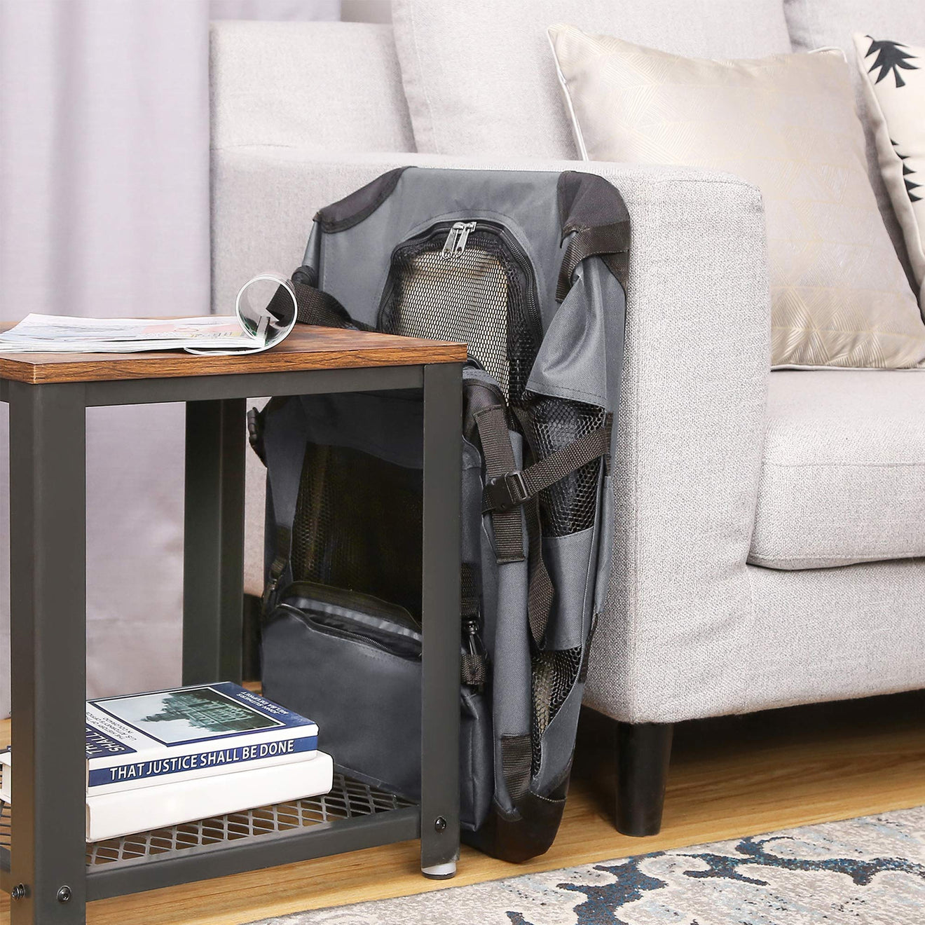 Opvouwbare Transportbox Met Pluche Bodem - Oxford-Doek Met Draaggrepen - Voor Kat En Hond