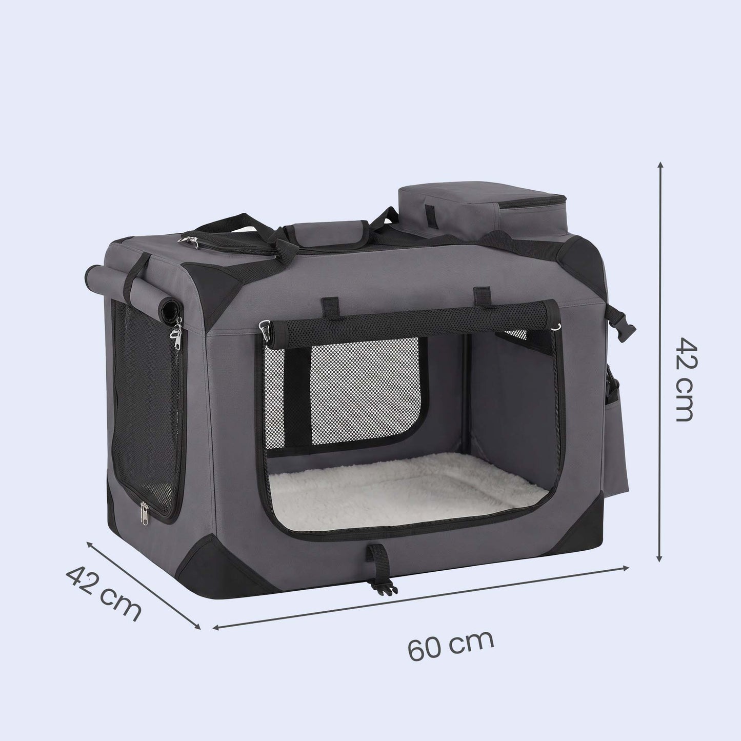 Opvouwbare Hondenbox Compact - Oxford Met Gaasvensters - Voor Kleine Rassen
