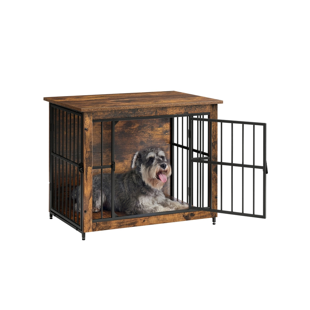 Houten Hondenbench Als Meubel - Met Stevig Tafelblad - Voor Middelgrote Honden