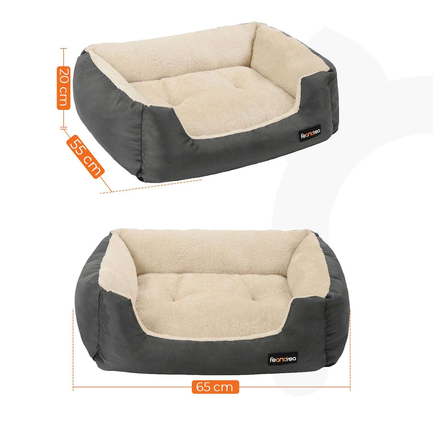 Hondenbed Met Wendekussen En Tochtwerende Rand - Diervriendelijke Materialen - Compact