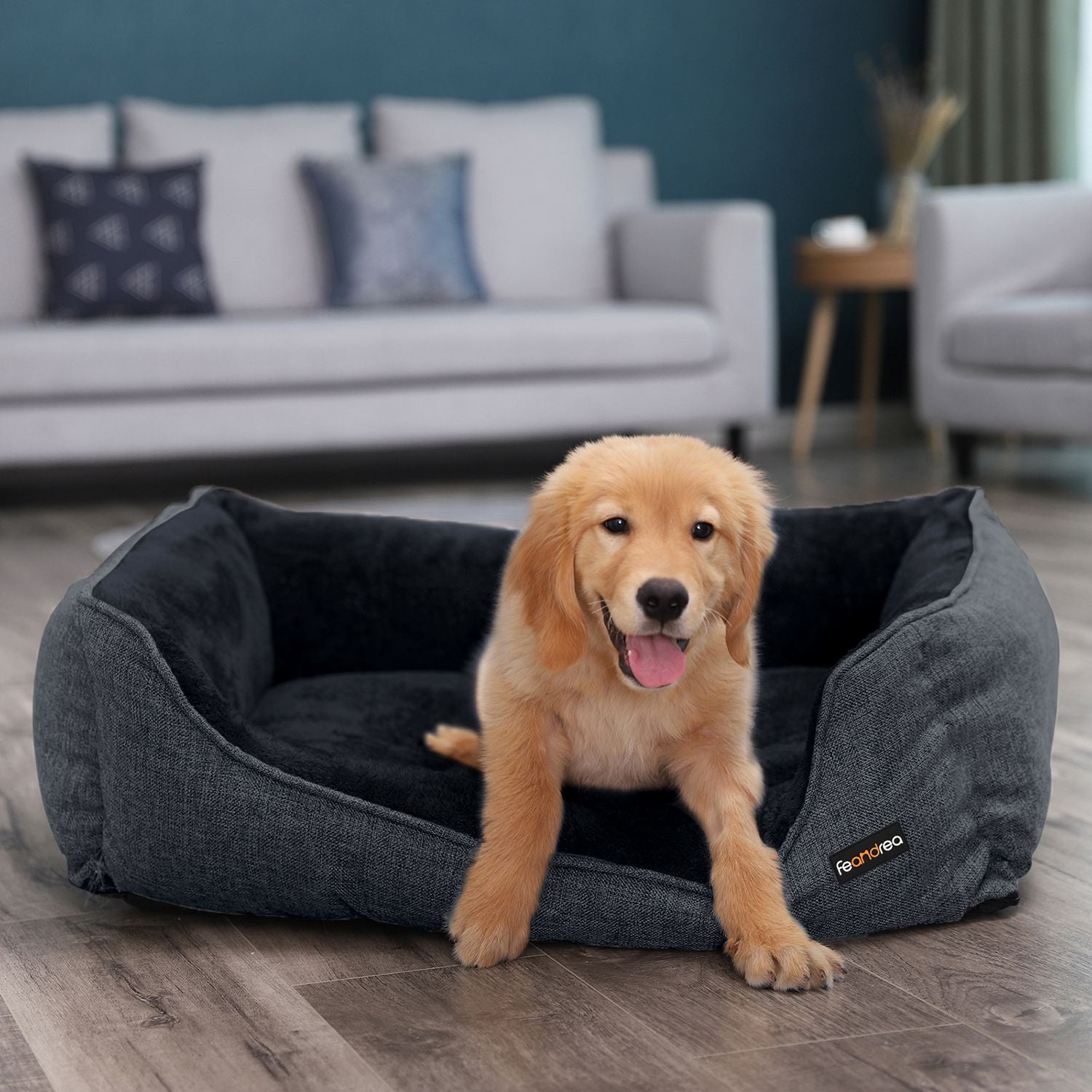 Luxe Hondenmand Voor Middelgrote Honden - Krasvast Pluche - Goed Gepolsterd