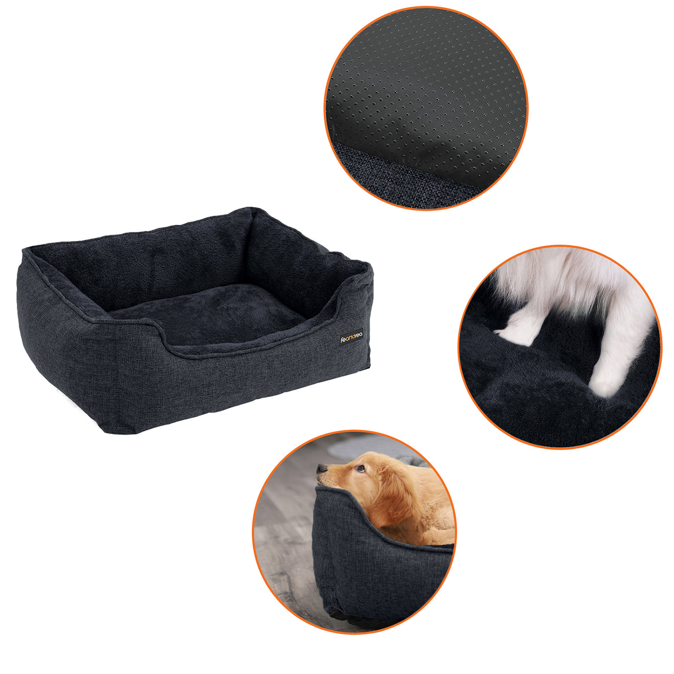 Luxe Hondenmand Voor Middelgrote Honden - Krasvast Pluche - Goed Gepolsterd