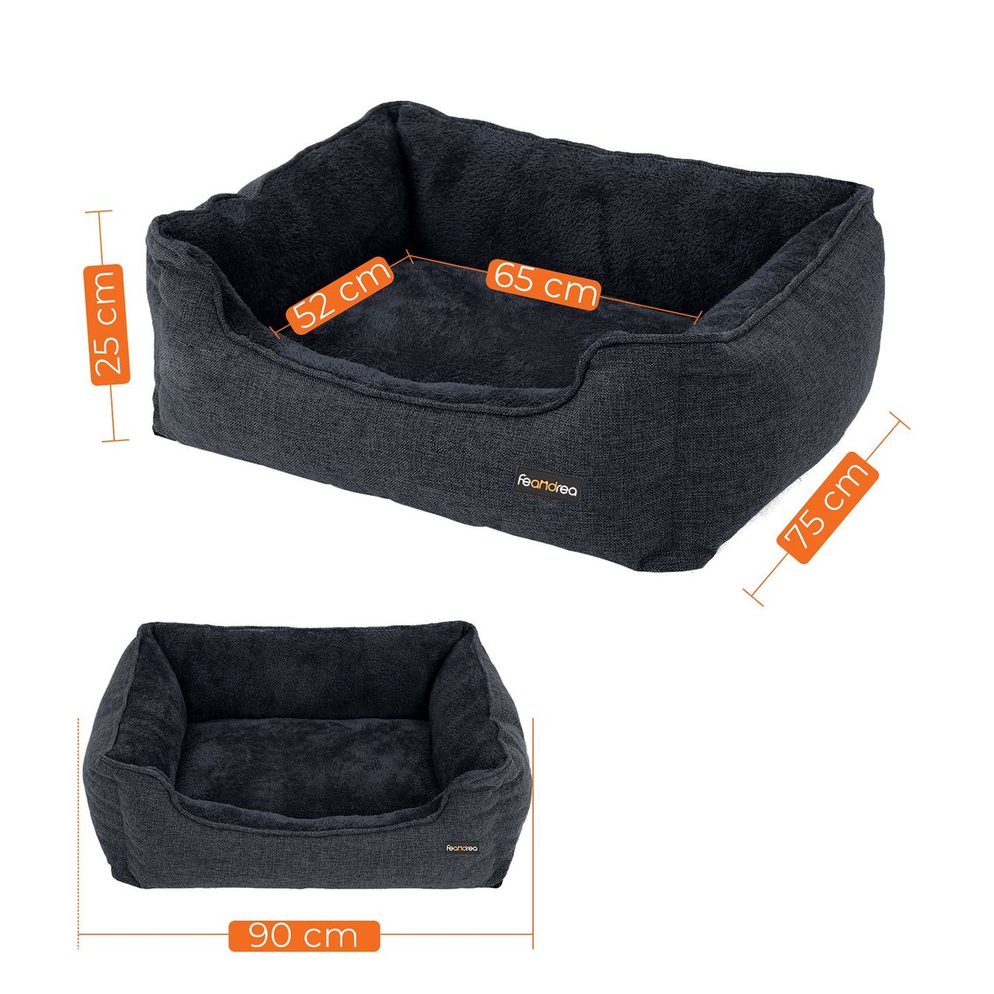 Luxe Hondenmand Voor Middelgrote Honden - Krasvast Pluche - Goed Gepolsterd