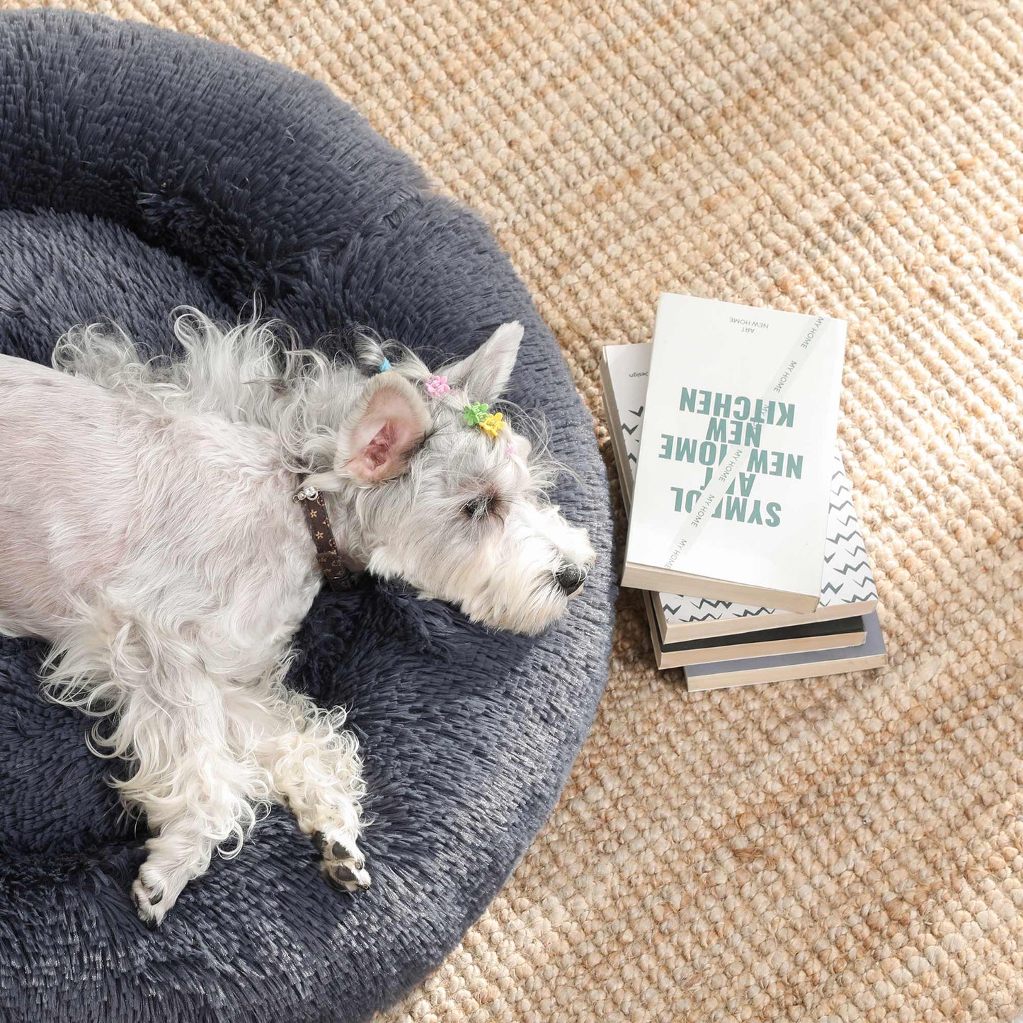 Klein Donut Hondenbed 60 cm - Zacht Pluche - In 7 Kleuren