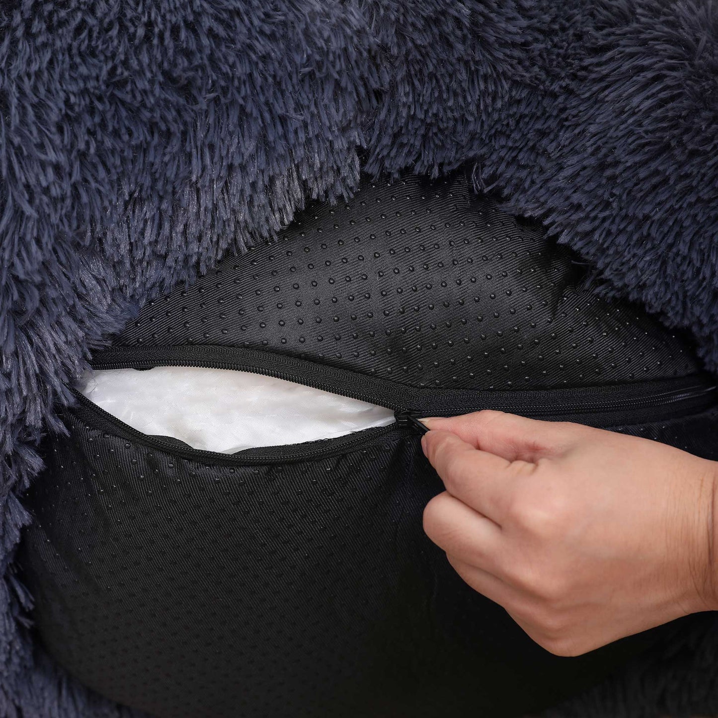 Klein Donut Hondenbed 60 cm - Zacht Pluche - In 7 Kleuren
