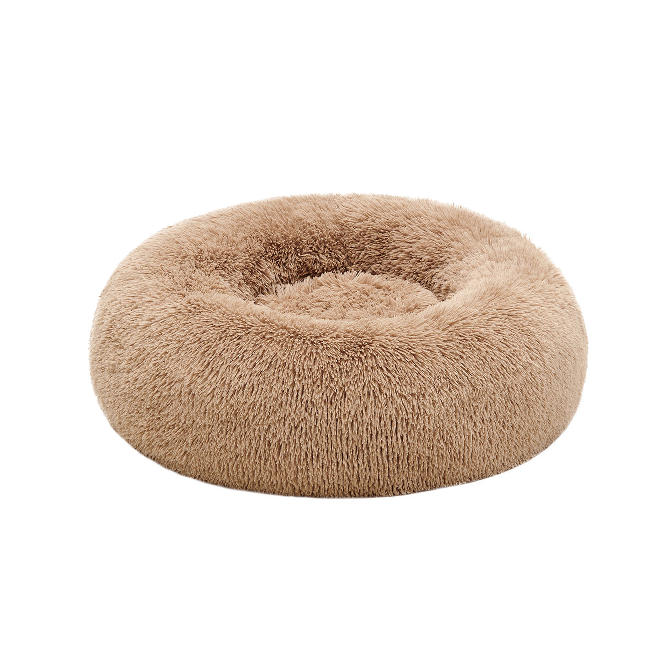 Donut Hondenbed 70 cm Met Uitneembaar Kussen - Kauwbestendig Pluche - In 6 Kleuren
