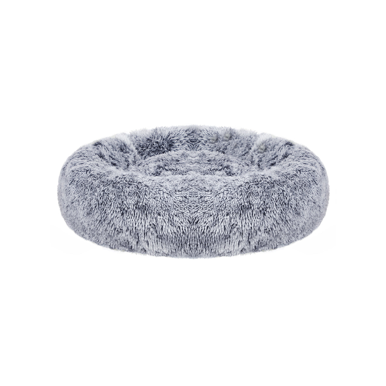 Fluffy Donut Hondenbed 80 cm - Langharig Pluche - Afneembare Wasbare Hoes