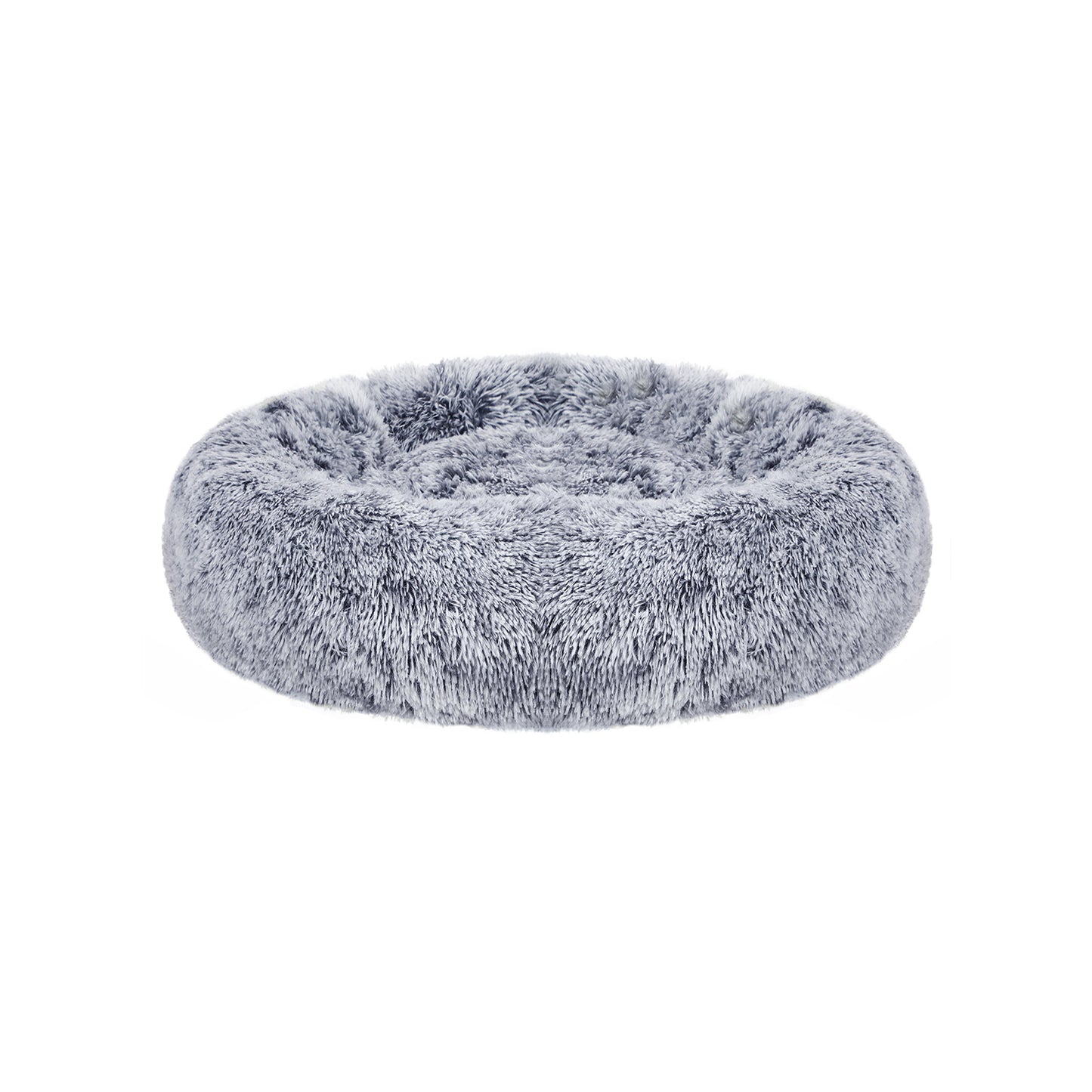 Fluffy Donut Hondenbed 80 cm - Langharig Pluche - Afneembare Wasbare Hoes