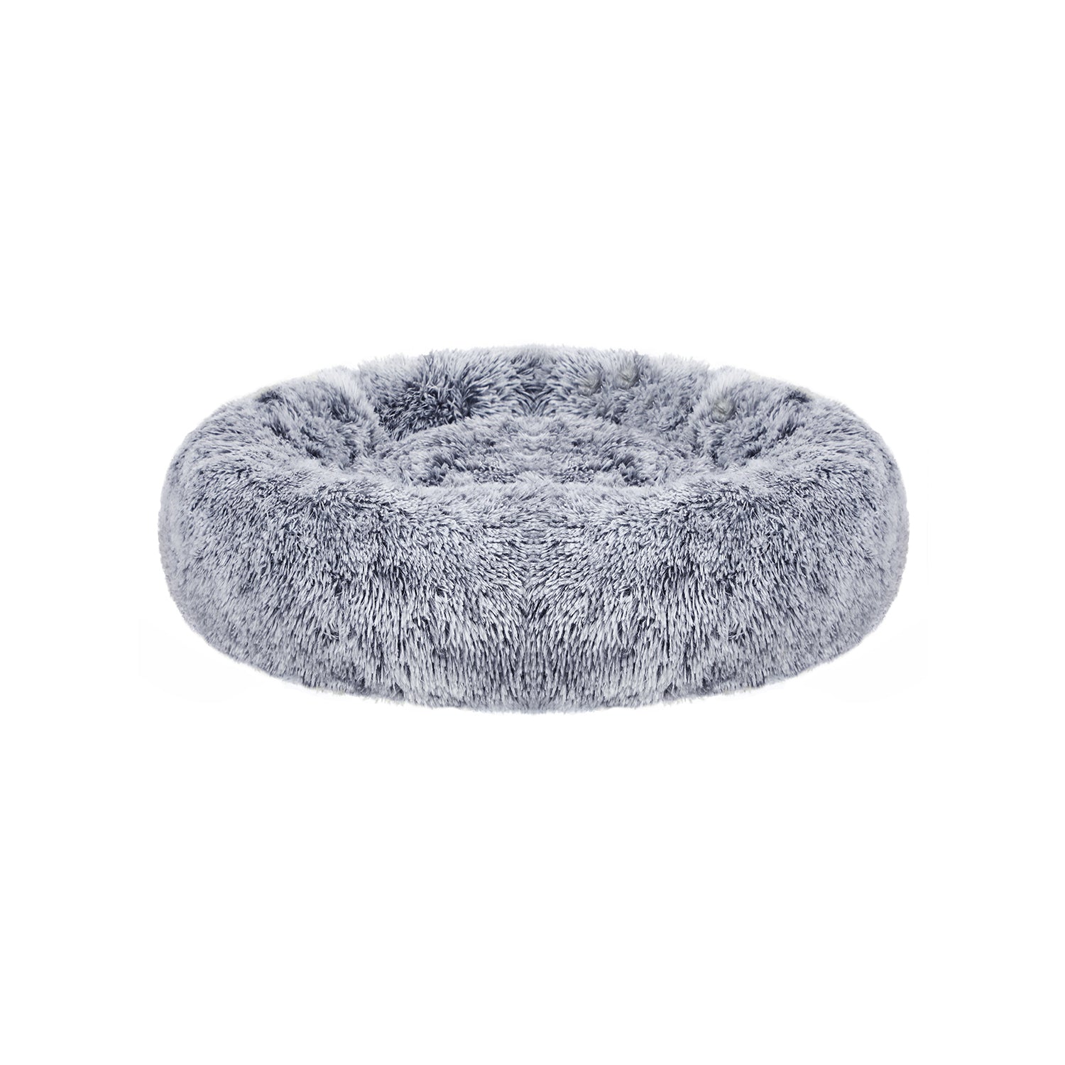 Fluffy Donut Hondenbed 80 cm - Langharig Pluche - Afneembare Wasbare Hoes