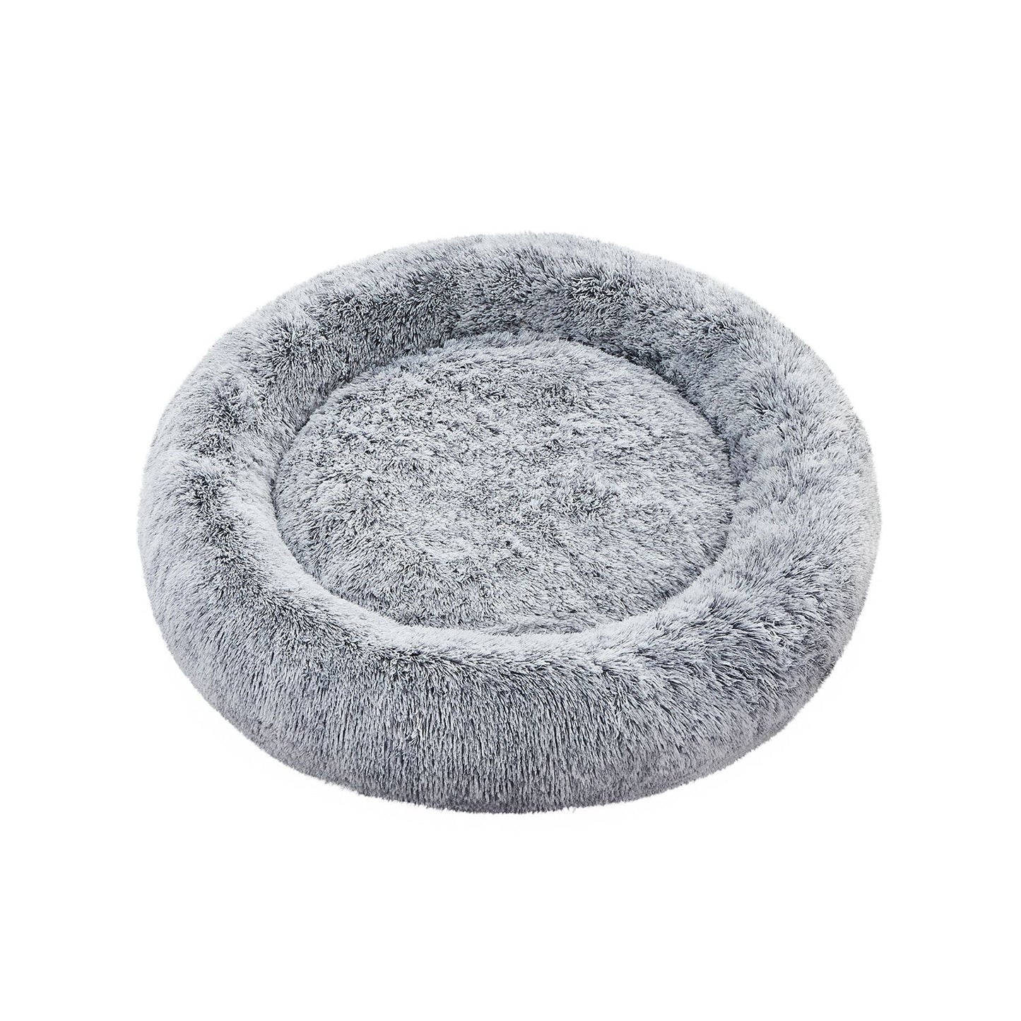 Rond Hondenbed Met Uitneembaar Middenkussen - Ritssluiting - Stevig Pluche