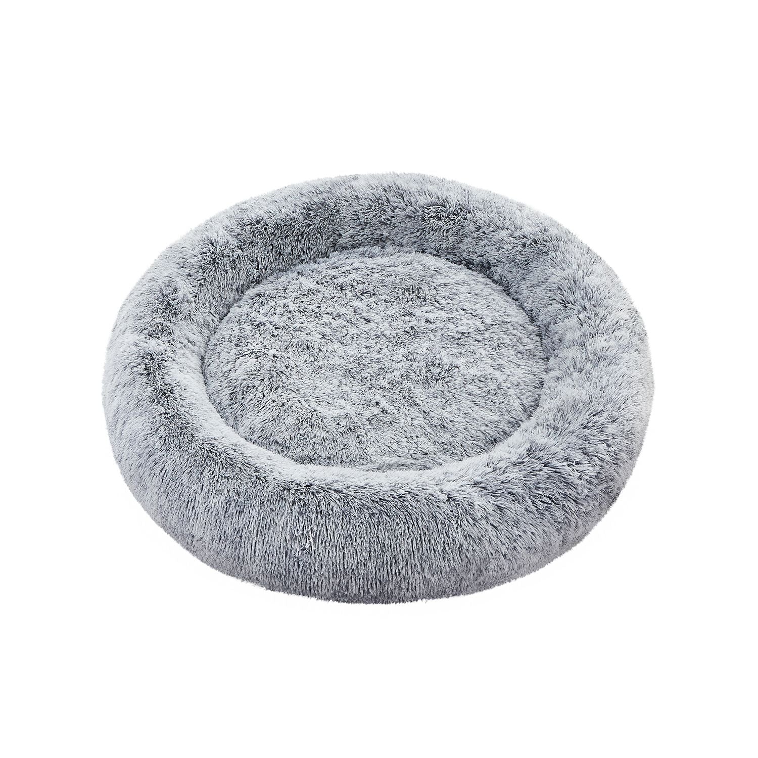 Rond Hondenbed Met Uitneembaar Middenkussen - Ritssluiting - Stevig Pluche