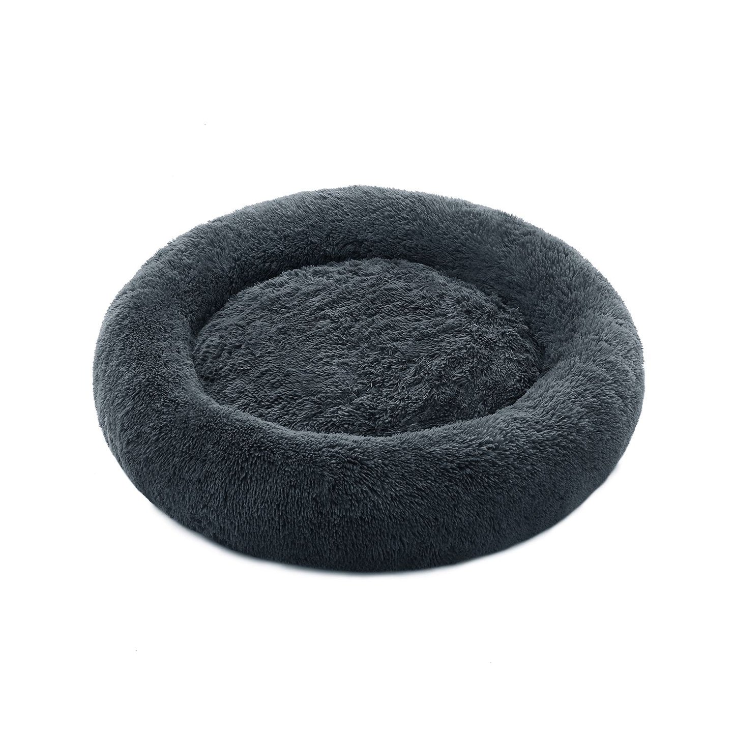 Rond Hondenbed Met Uitneembaar Middenkussen - Ritssluiting - Stevig Pluche