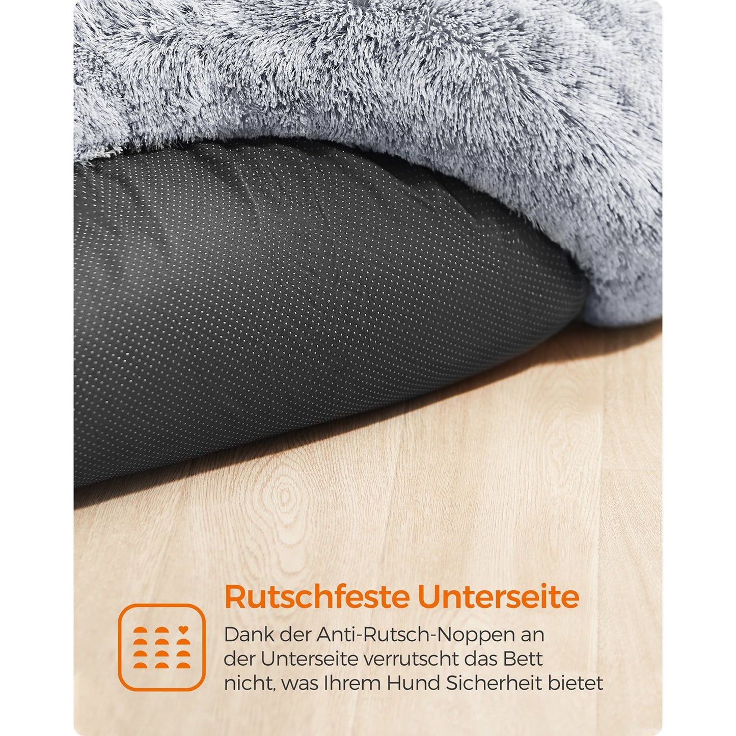 Groot Rond Hondenbed 120 cm - Uitneembaar Middenkussen - Stevig Pluche