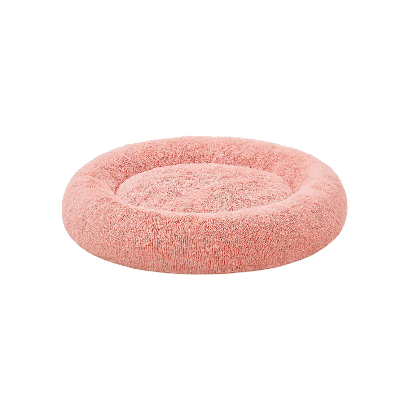 Groot Rond Hondenbed 120 cm - Uitneembaar Middenkussen - Stevig Pluche