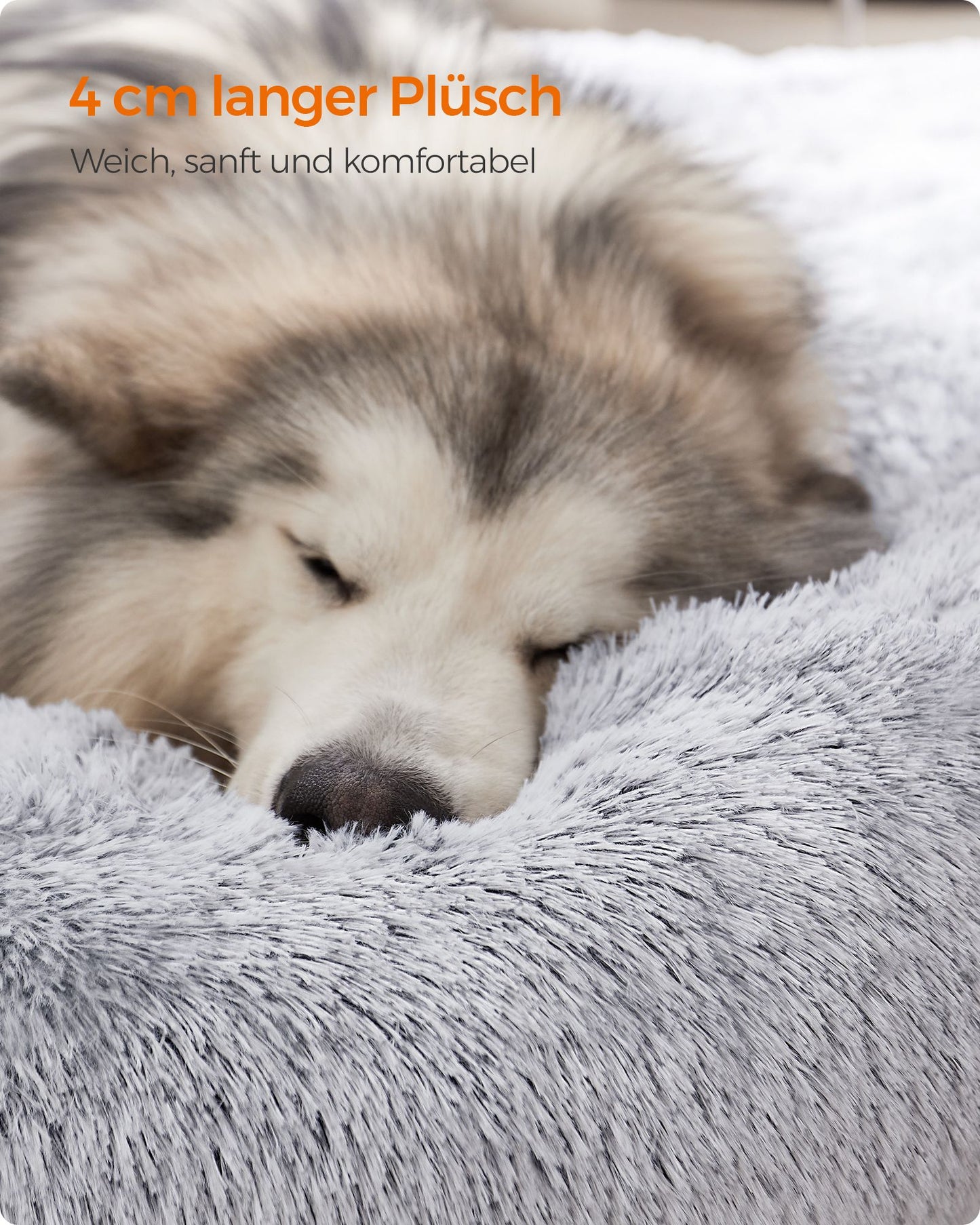 Extra Groot Rond Hondenbed 140 cm - Uitneembaar Middenkussen - Voor Grote Honden