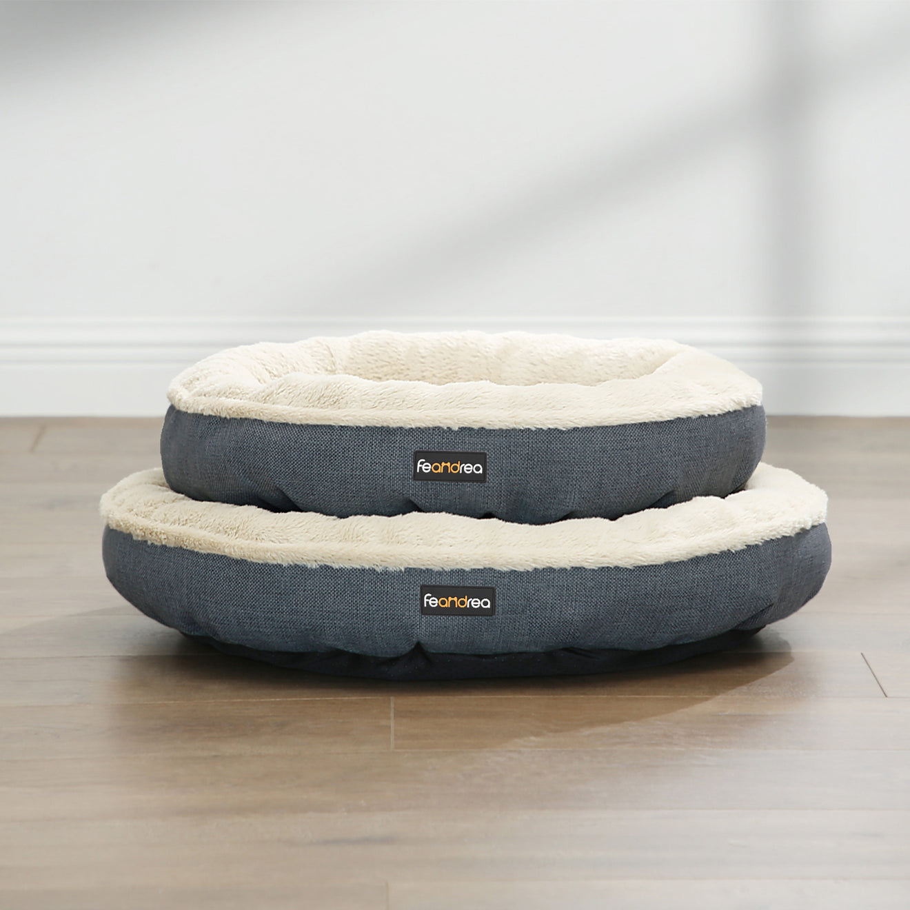 Donut Hondenbed 55 cm Met Memory Schuimvlokken - Extra Zachte Vulling - Antislip