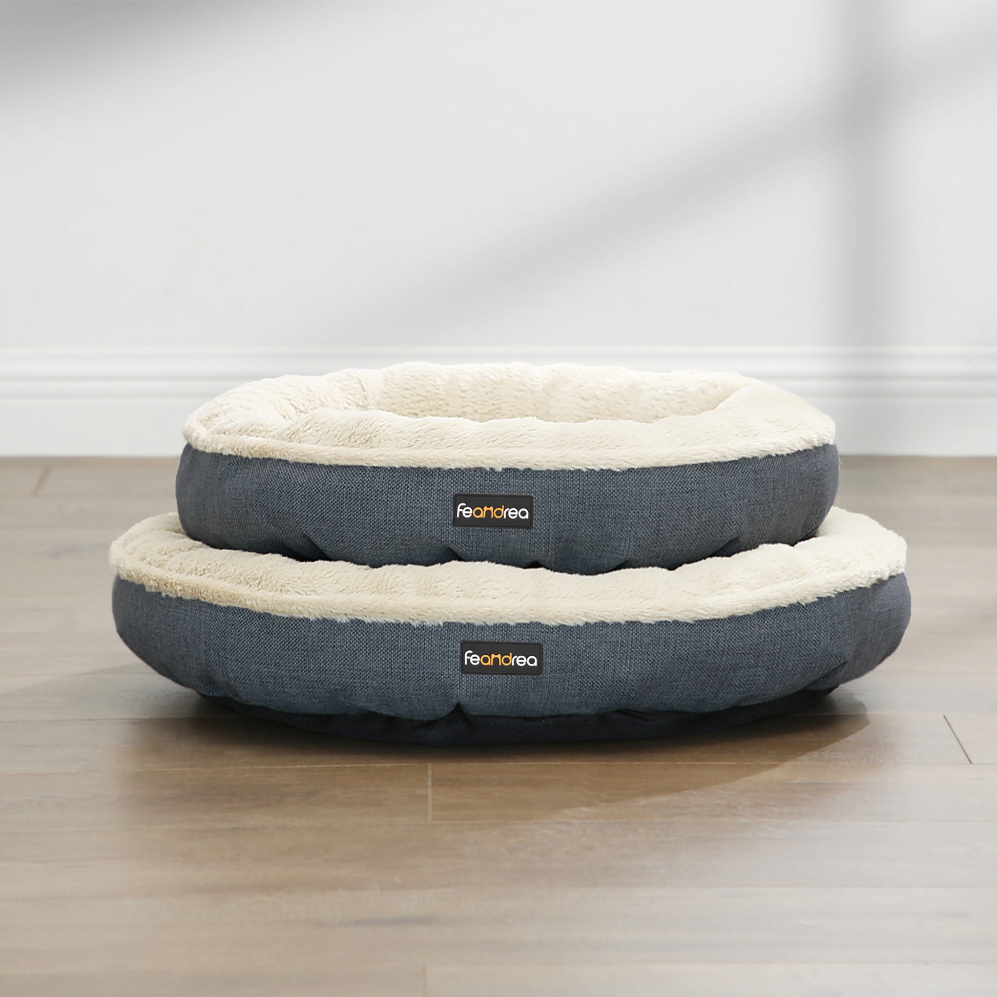 Donut Hondenbed 55 cm Met Memory Schuimvlokken - Extra Zachte Vulling - Antislip