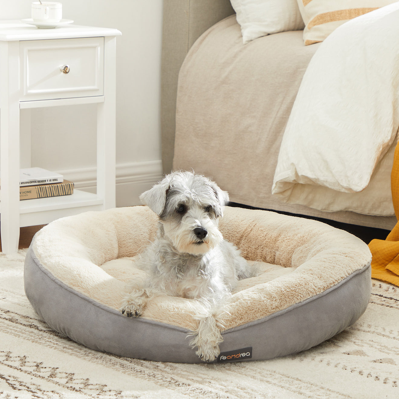 Pudding-Donut Hondenbed 60 cm - Heerlijk Zacht - Blijft Op Zijn Plek