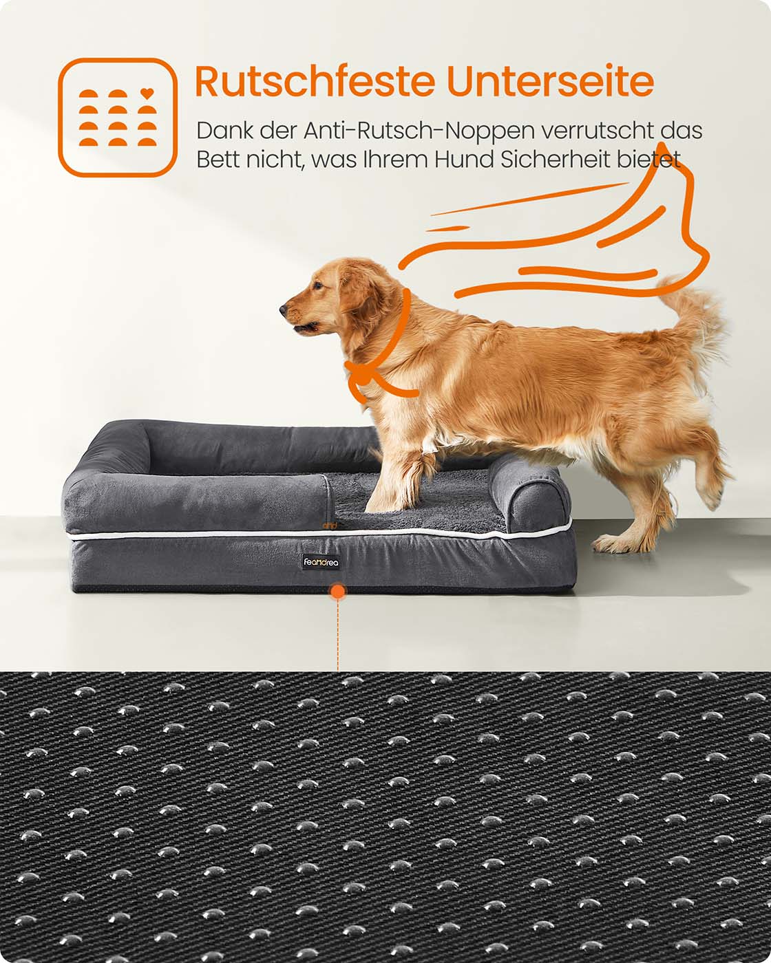 Orthopedisch Hondenbed Met Waterafstotende Toplaag - Schuimkern - Verhoogde Randen