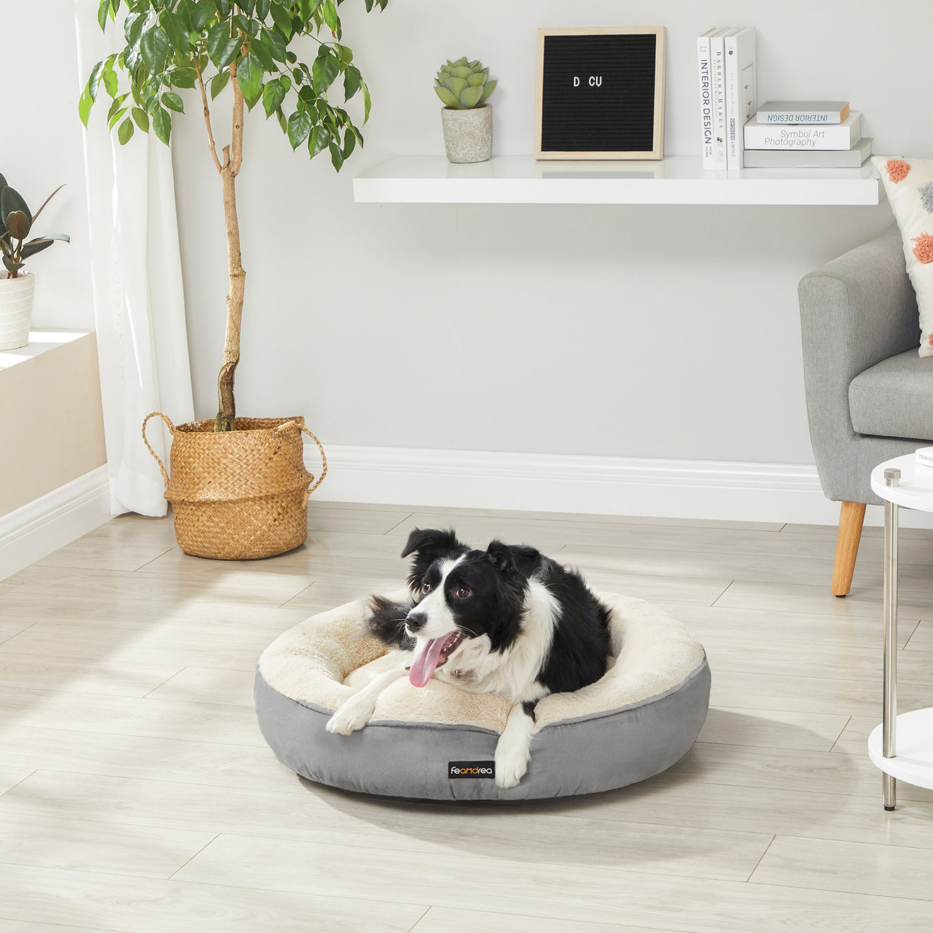 Pudding-Donut Hondenbed 70 cm - Extra Zachte Vulling - Antislip Noppen
