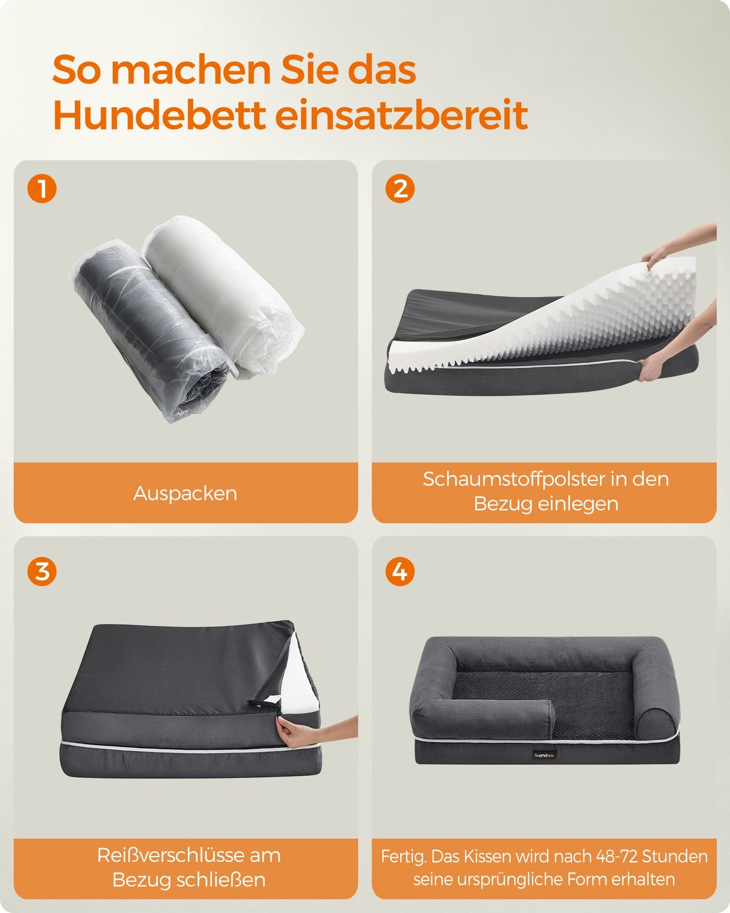 Compact Orthopedisch Hondenbed Met Schuimkern - Waterafwerend - Voor Kleine Honden