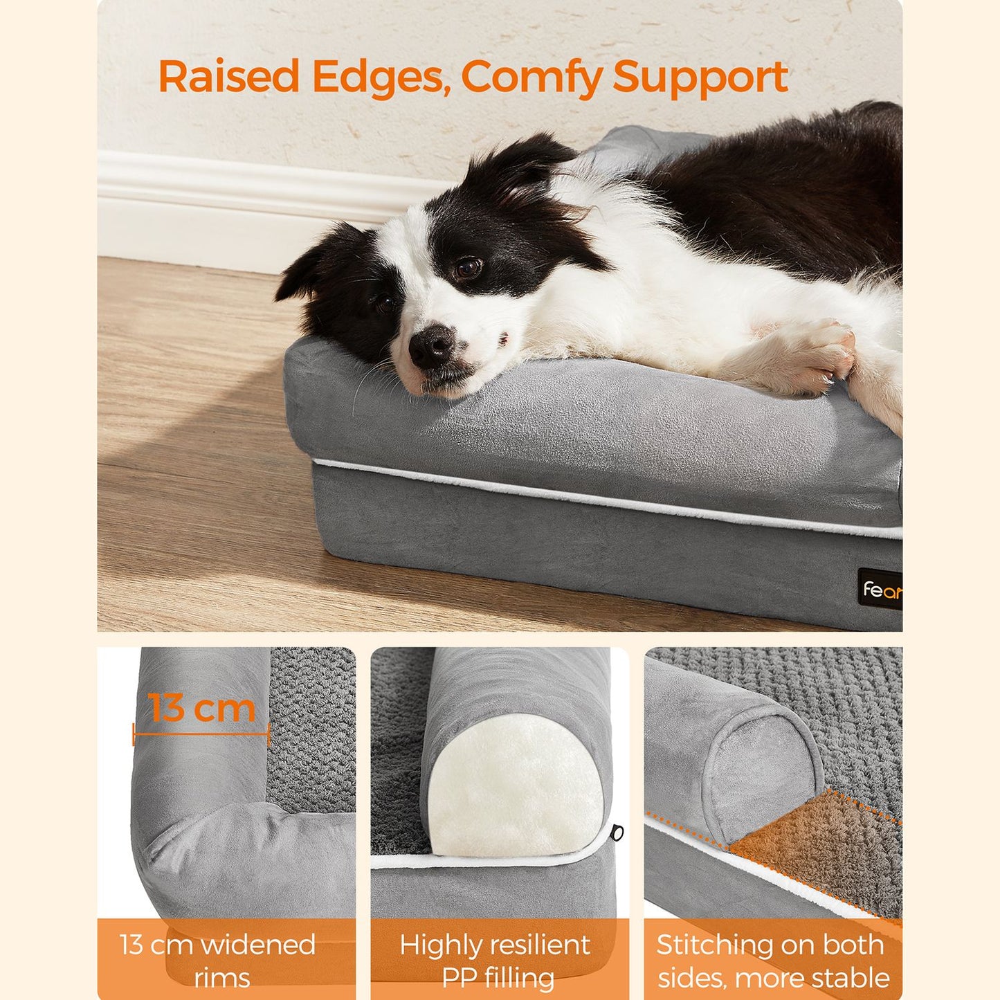 Orthopedisch Hondenbed L Met Waterafstotende Toplaag - Wasbare Hoes - Schuimkern