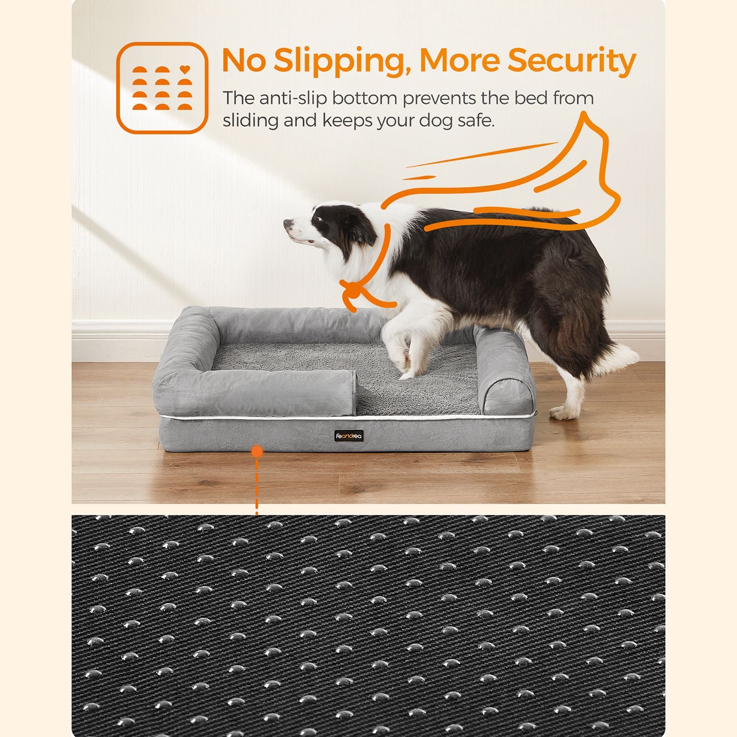 Orthopedisch Hondenbed L Met Waterafstotende Toplaag - Wasbare Hoes - Schuimkern