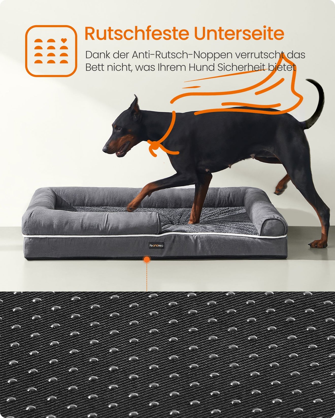 Orthopedisch Hondenbed XL Met Schuimkern - Waterafstotende Toplaag - Verhoogde Randen