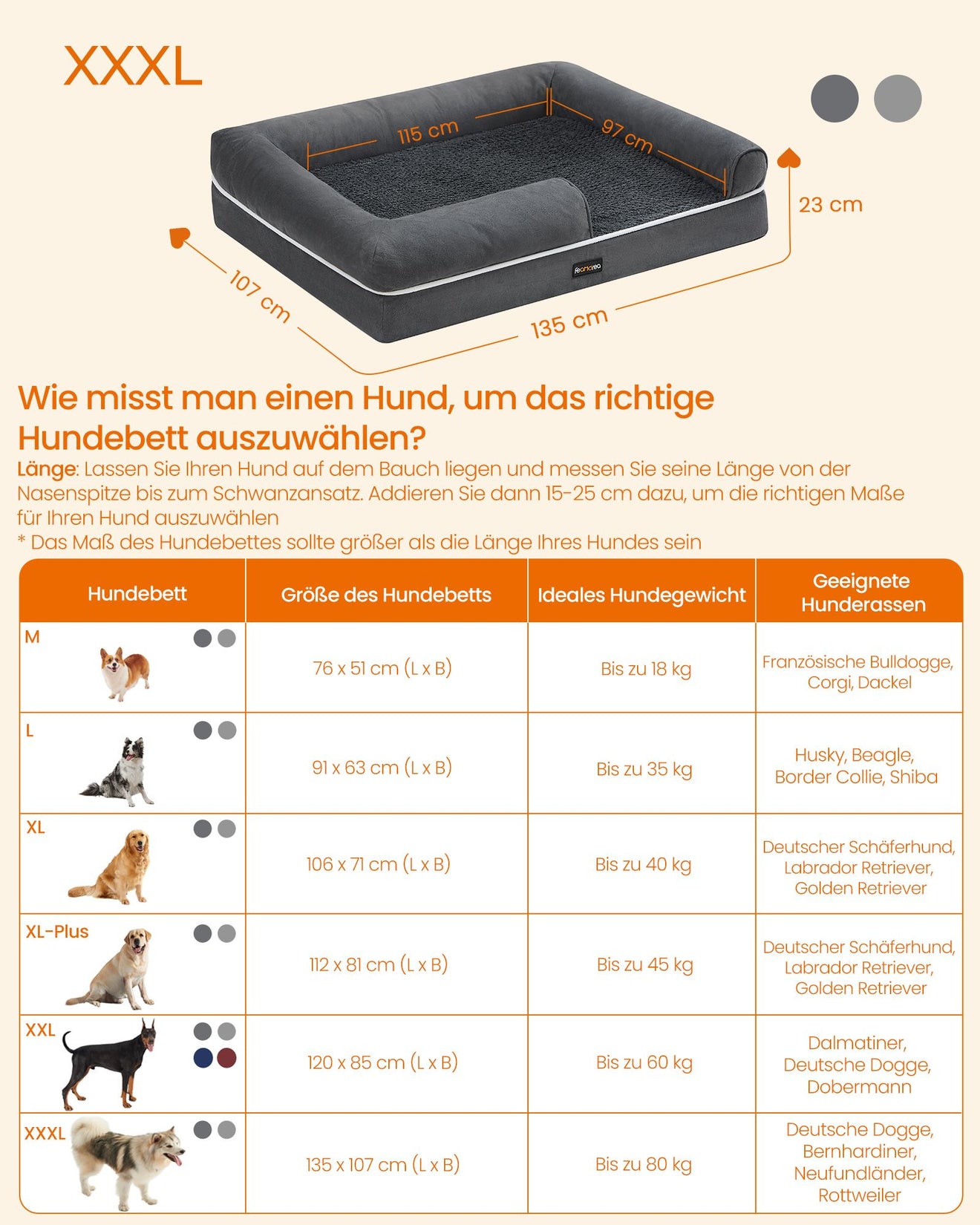 Orthopedisch Hondenbed Voor Zeer Grote Rassen - Schuimkern Met Waterafwerende Toplaag - Extra Hoge Randen