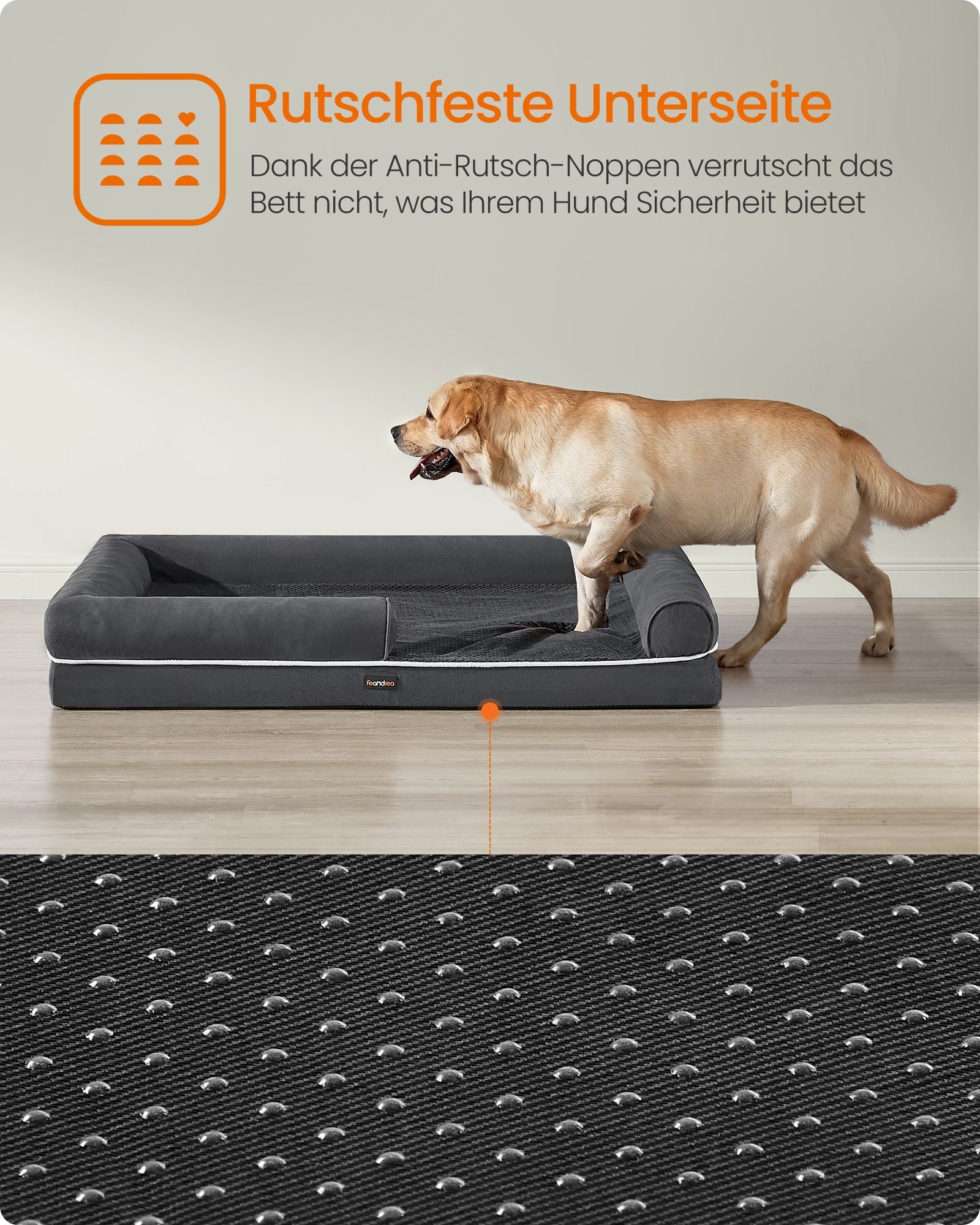 Orthopedisch Hondenbed Voor Zeer Grote Rassen - Schuimkern Met Waterafwerende Toplaag - Extra Hoge Randen