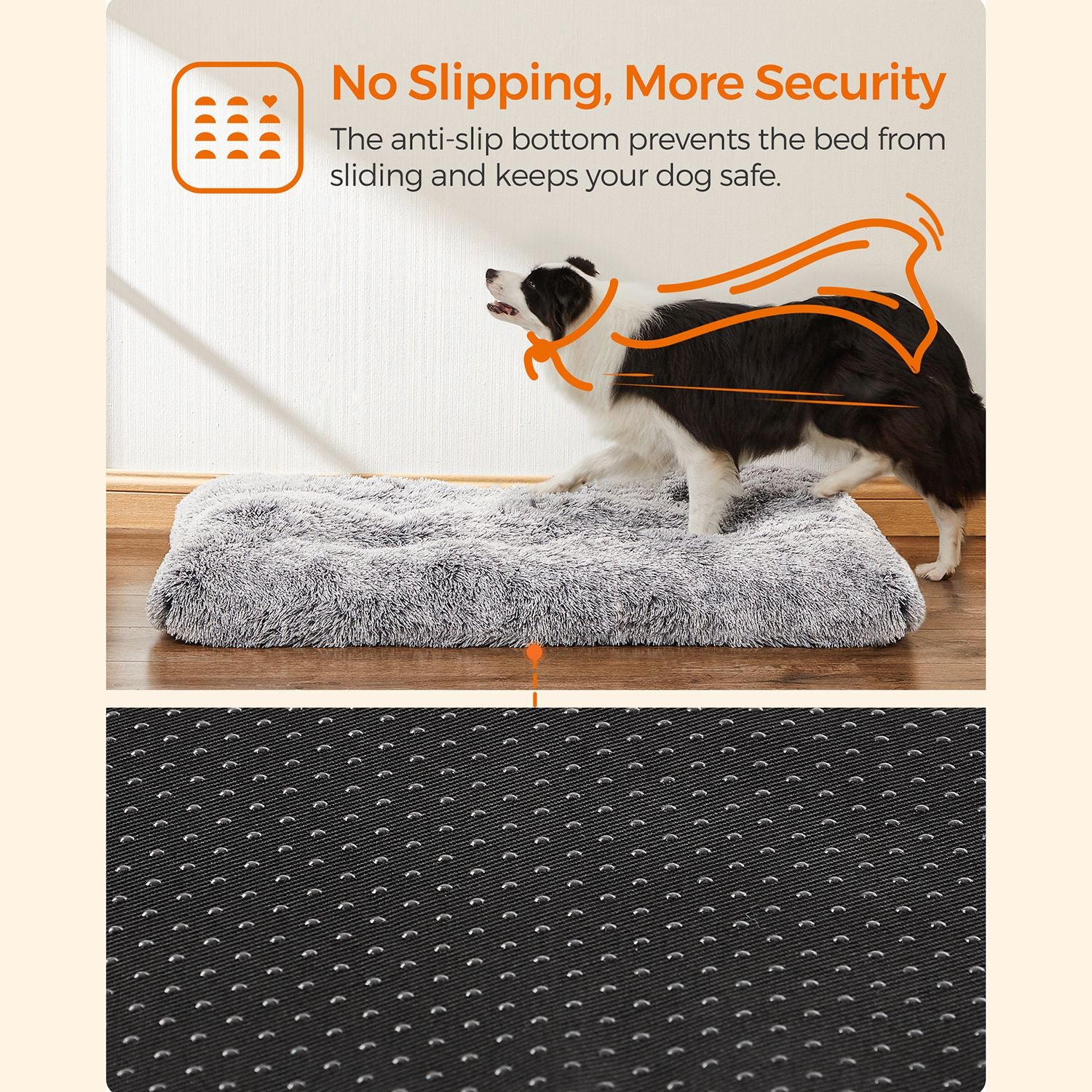 Fluffy Hondenmatras XL - Lang Pluche - Oprolbaar En Machinewasbaar