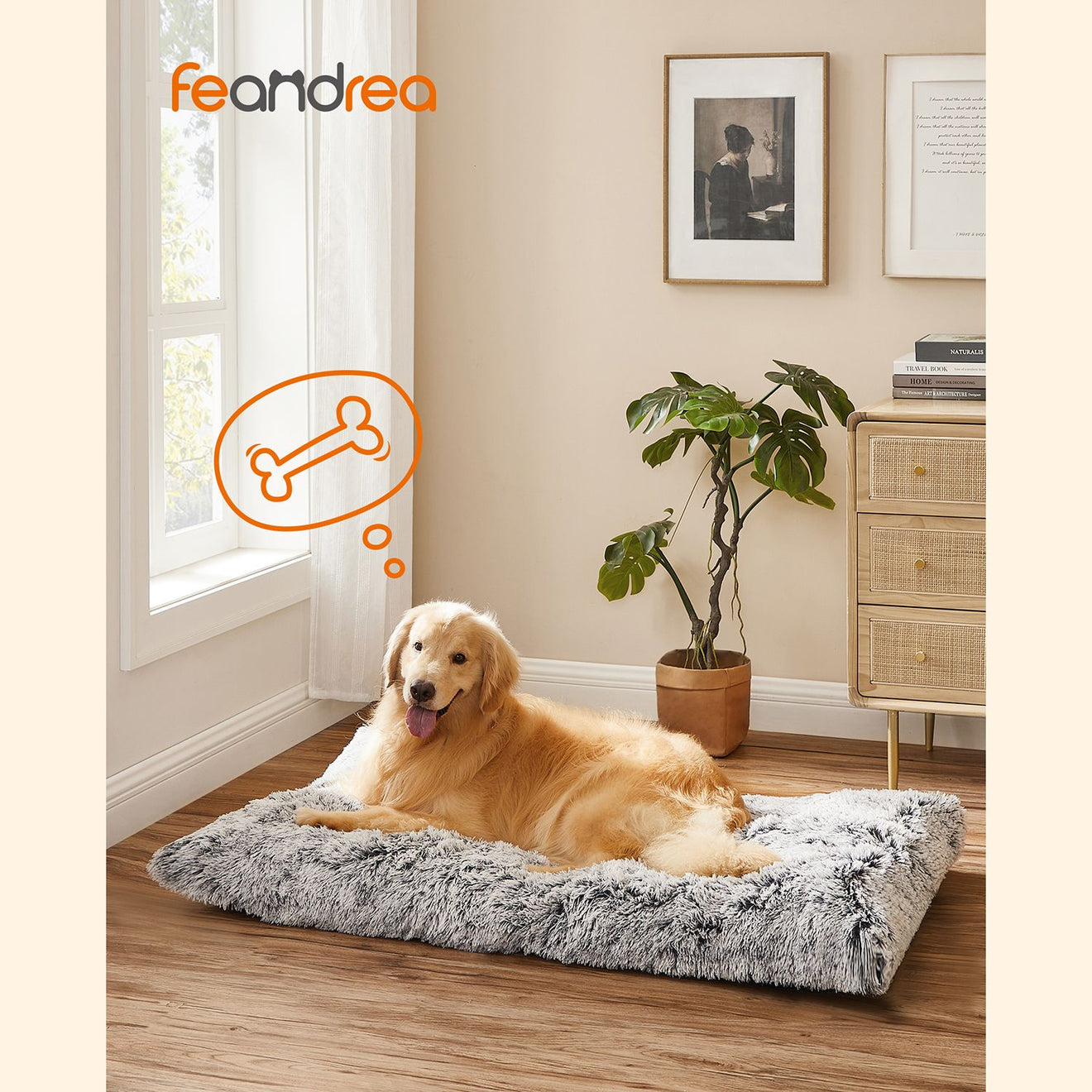 Fluffy Hondenmatras XXL - Dik Gevuld - Voor Bench En Grote Honden