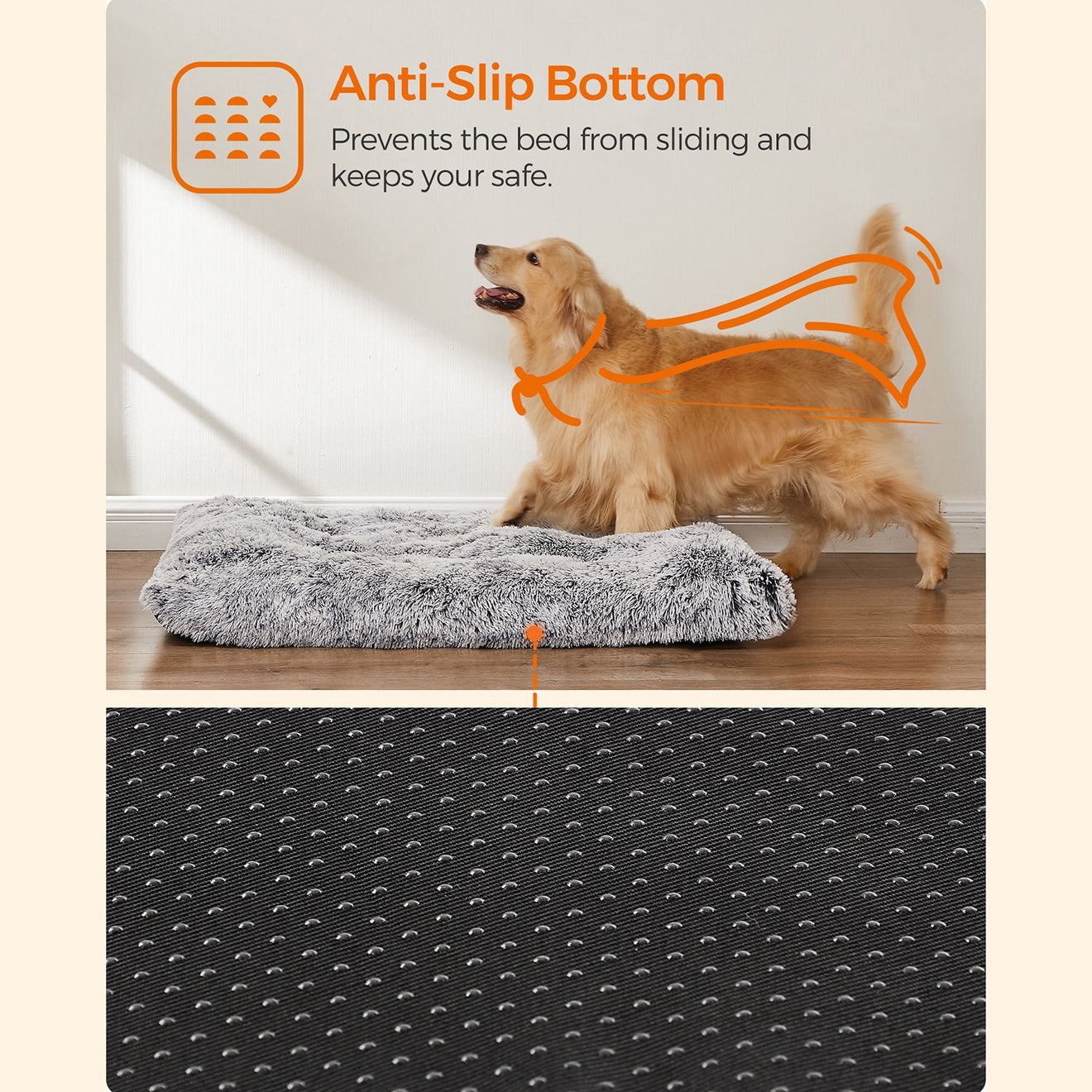Fluffy Hondenmatras XXL - Dik Gevuld - Voor Bench En Grote Honden
